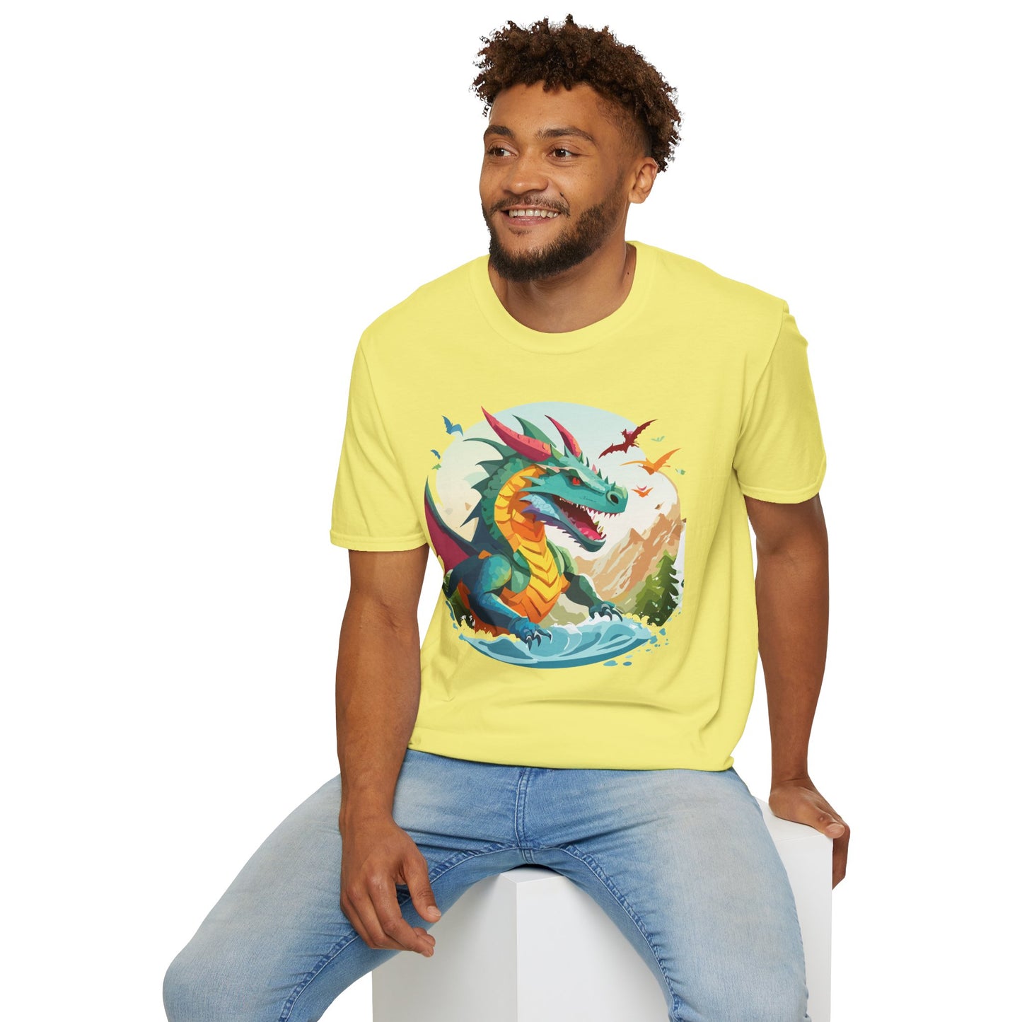 Dragon T Shirt, Dragon Shirt, Shirt with Animals, Animal Shirt