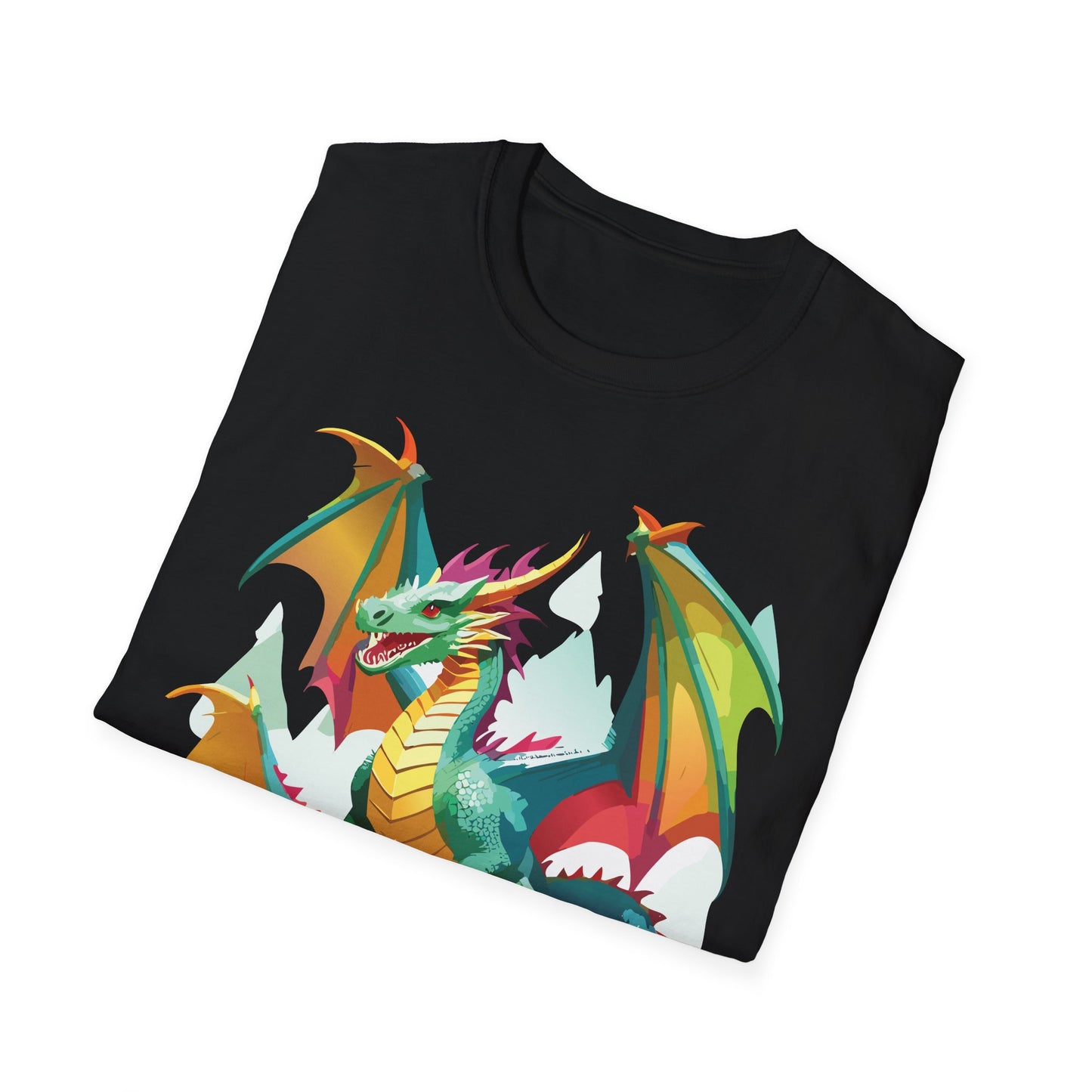Dragon Graphic T Shirt for Men and Women Unisex Animal Design Softstyle Cotton Tee Premium Quality