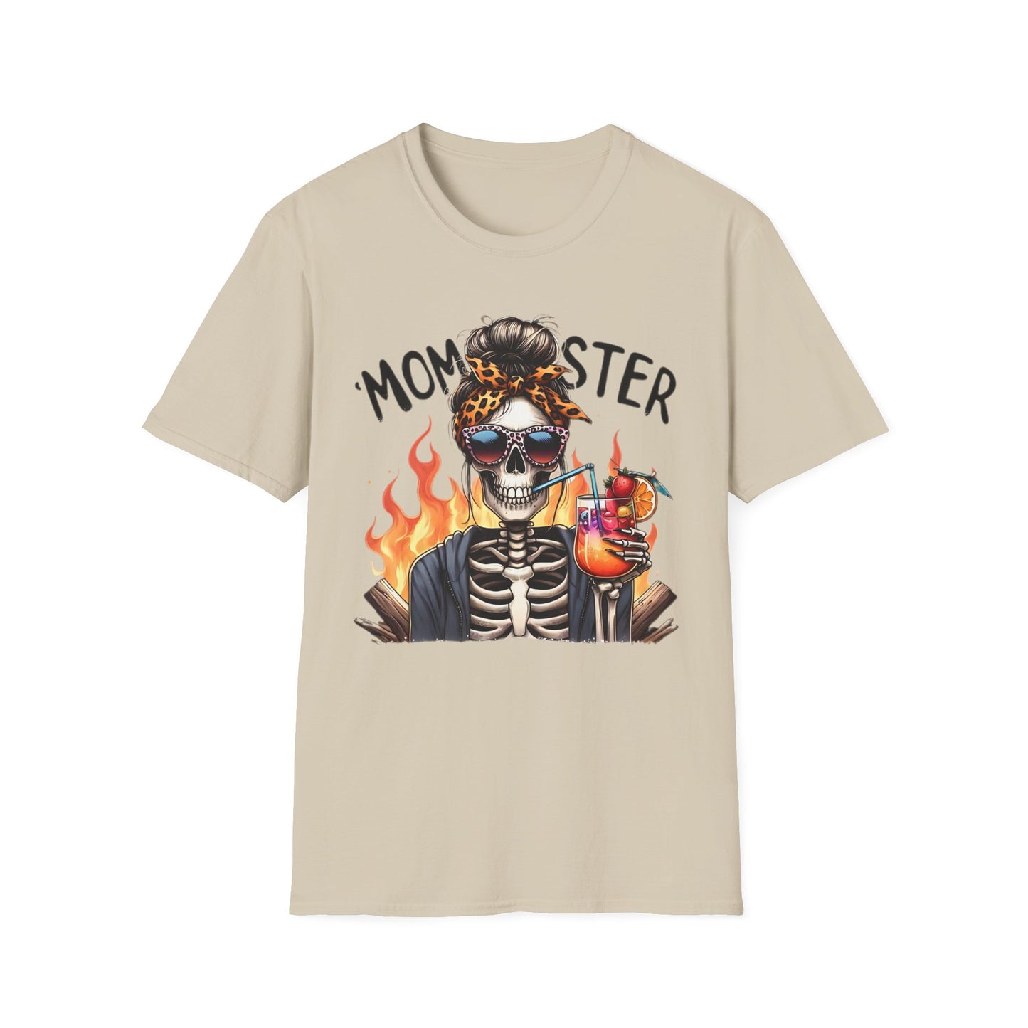 Skull Tee Shirt Unisex Skeleton Shirt Softstyle Gildan 100 Percent Cotton Graphic Tee
