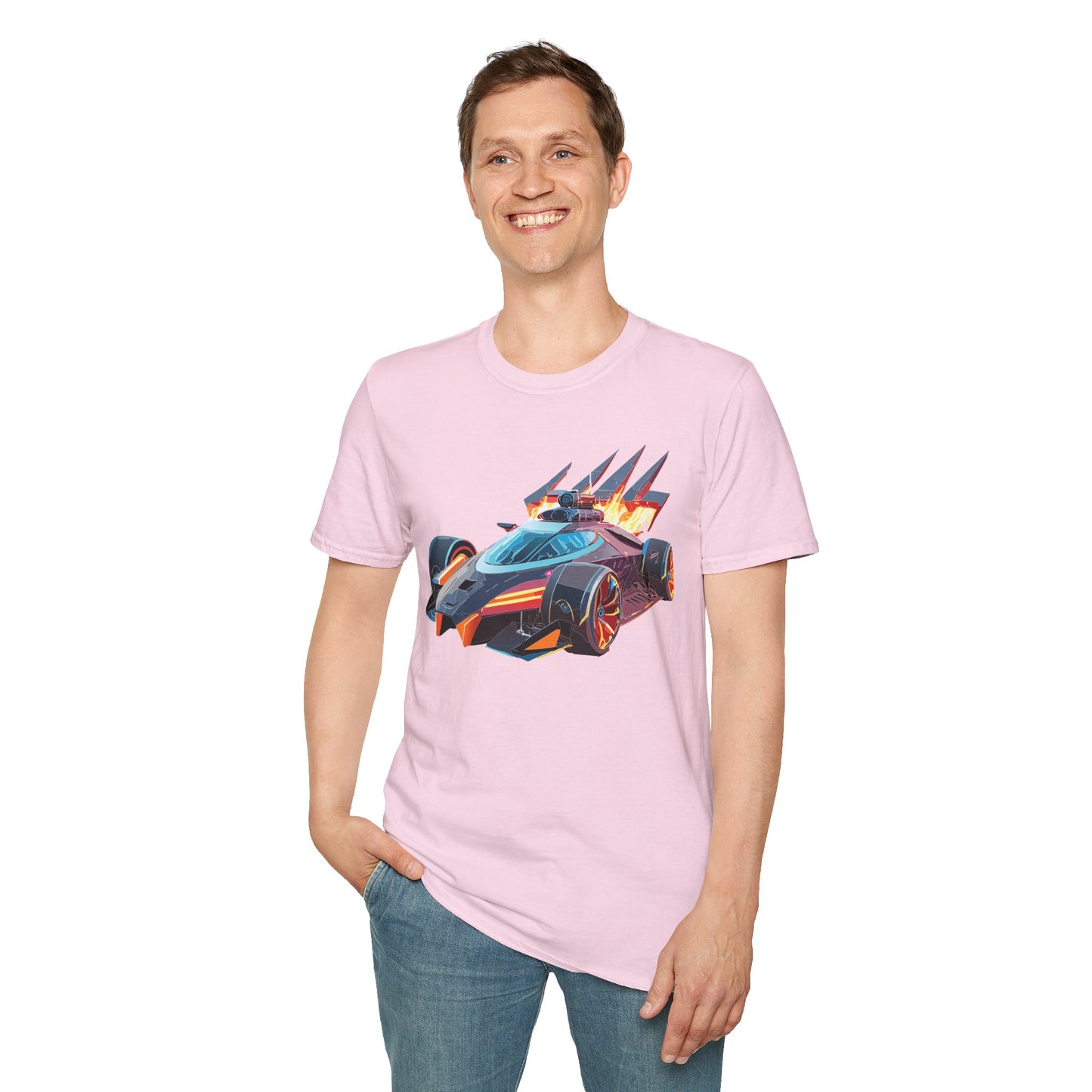 Car T Shirt Unisex Softstyle Cotton Tee With Cars Graphic Hot Wheels Design For Men Women