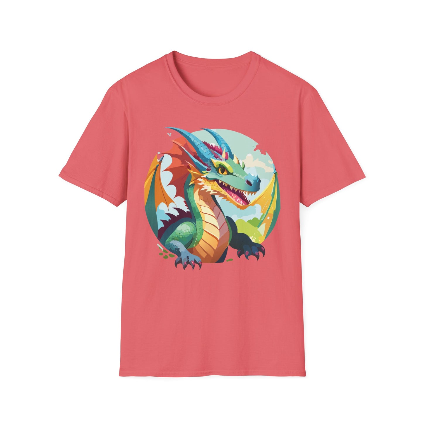 Dragon T Shirt, Dragon Shirt, Shirt with Animals, Animal Shirt