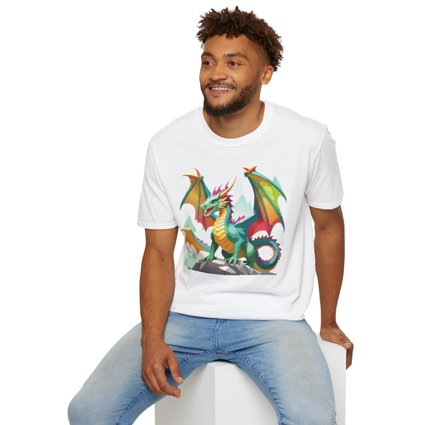 Dragon Graphic T Shirt for Men and Women Unisex Animal Design Softstyle Cotton Tee Premium Quality
