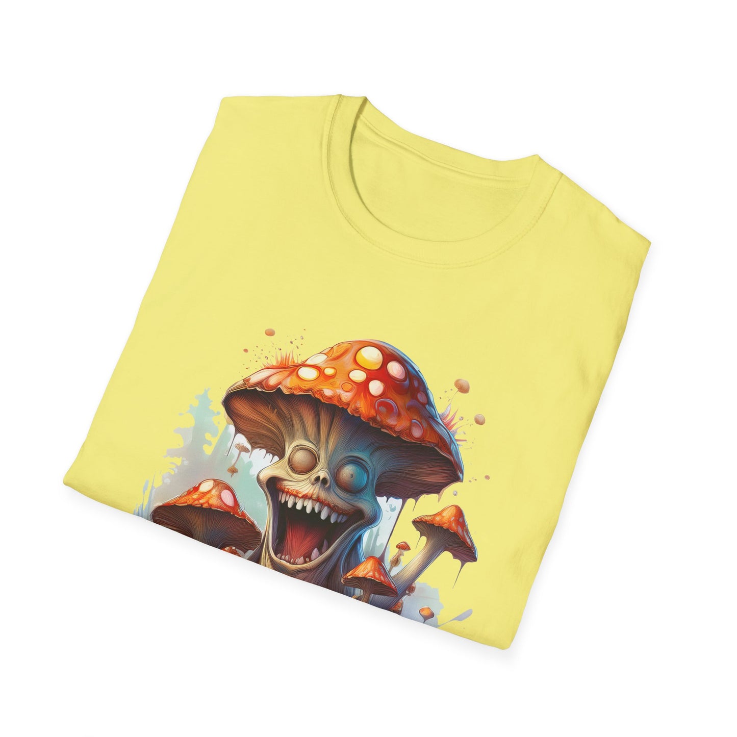 Mashroom Short Sleeve Tee Unisex Funny Mashroom Shirt With Fungus Graphic Gildan Softstyle 64000