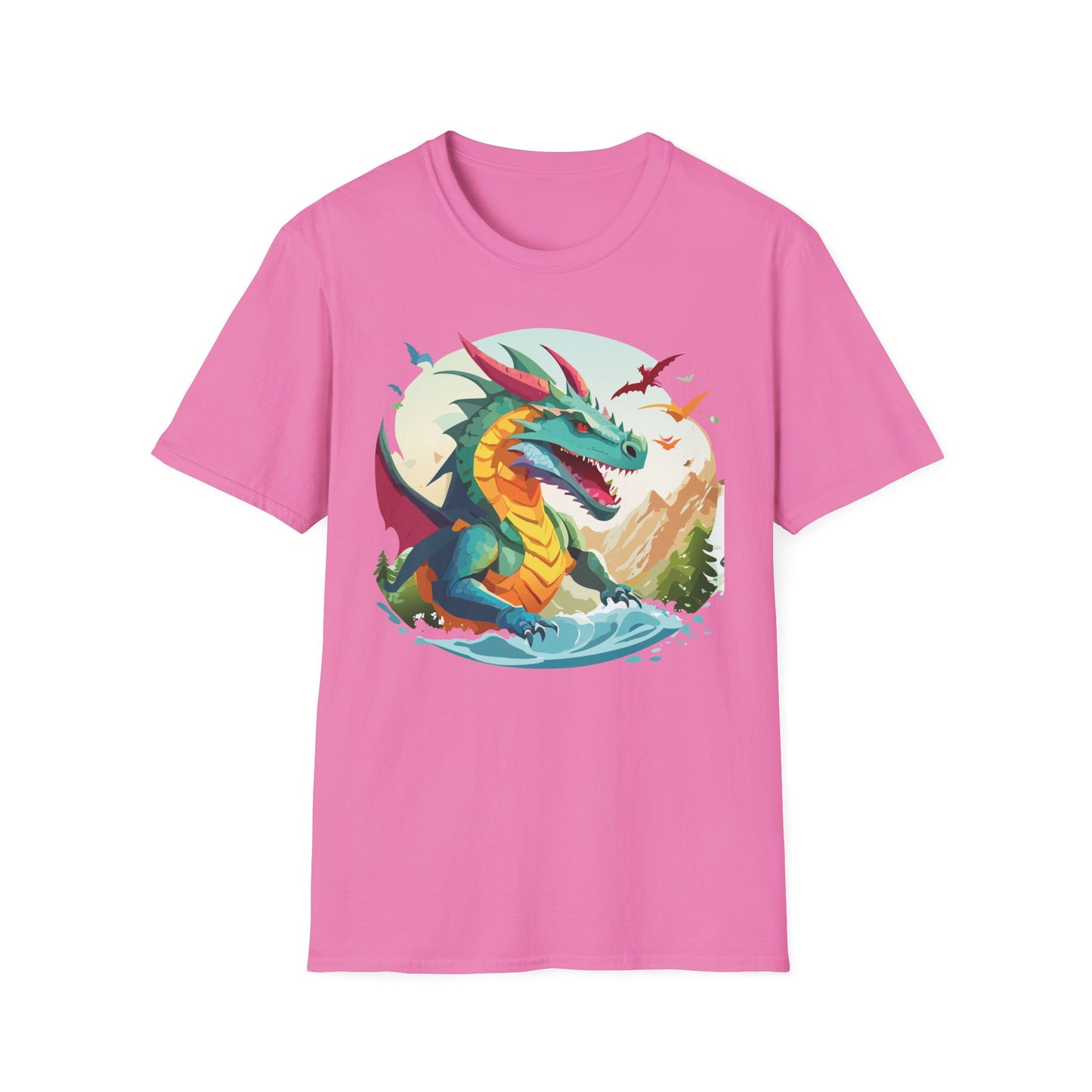 Dragon T Shirt, Dragon Shirt, Shirt with Animals, Animal Shirt