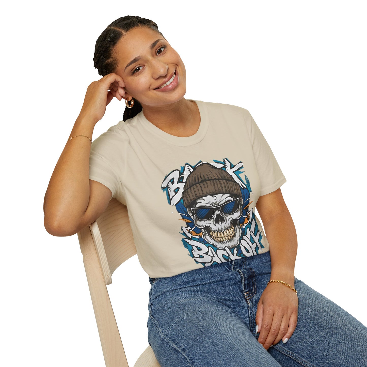 Gildan Softstyle Skull Tee Shirt Unisex Skeleton Design 100 Percent Cotton Graphic Tee