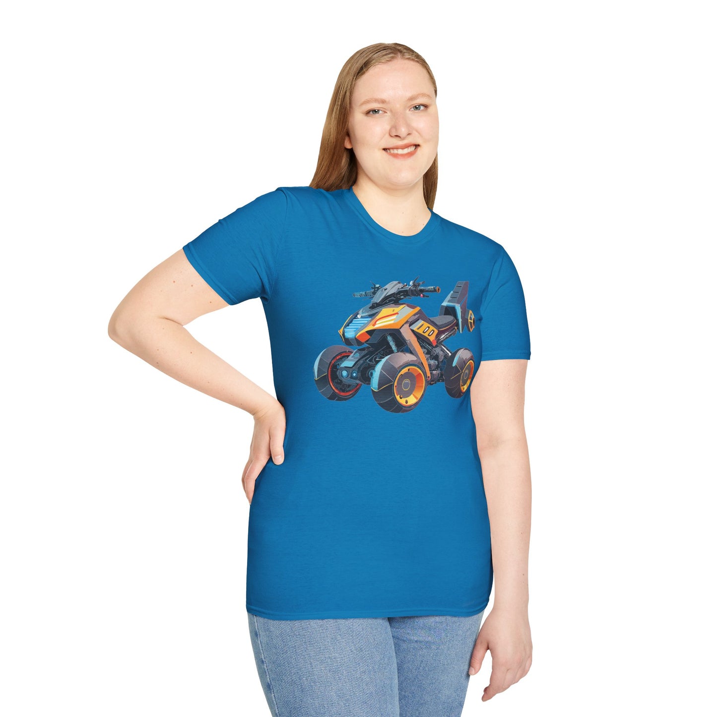 Unisex Bike T Shirt Moto Shirt With Motorcycle Design MTB Tee For Riders One Hundred Percent Cotton