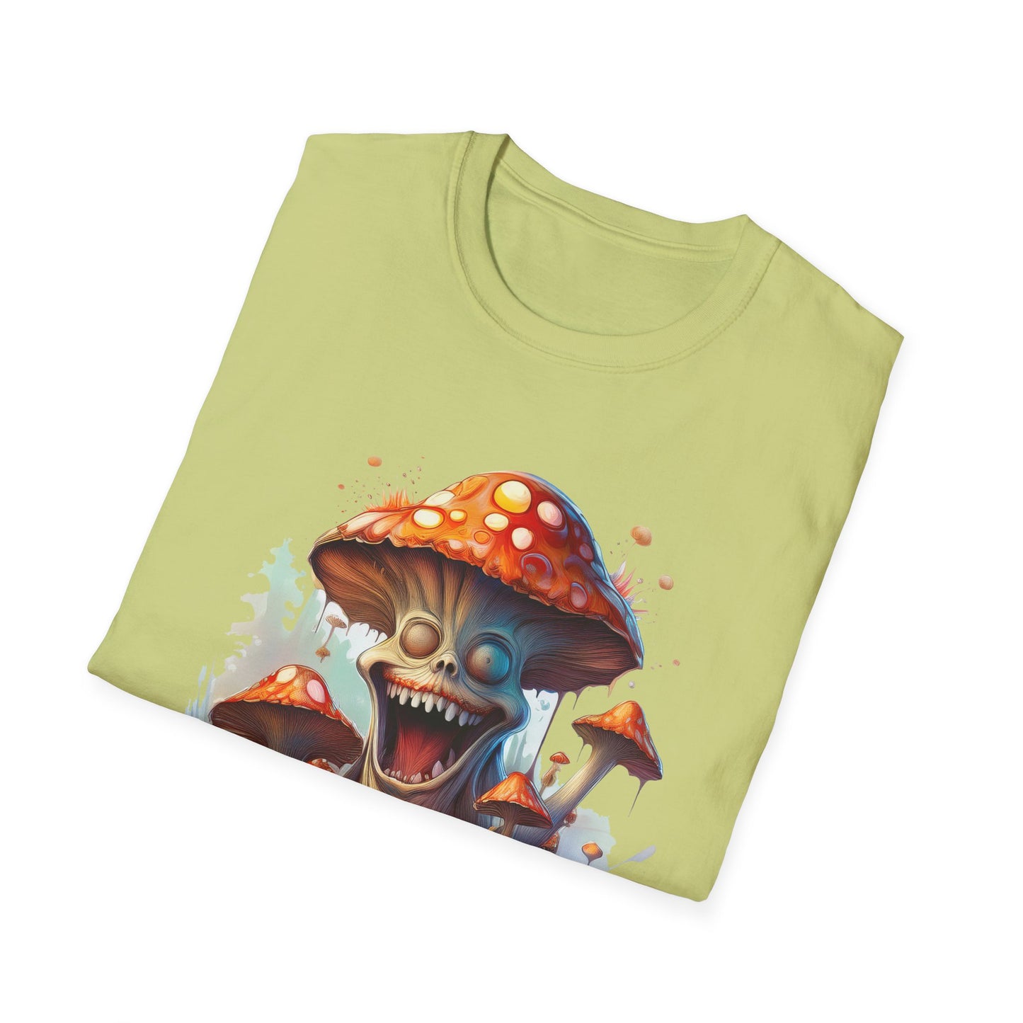 Mashroom Short Sleeve Tee Unisex Funny Mashroom Shirt With Fungus Graphic Gildan Softstyle 64000