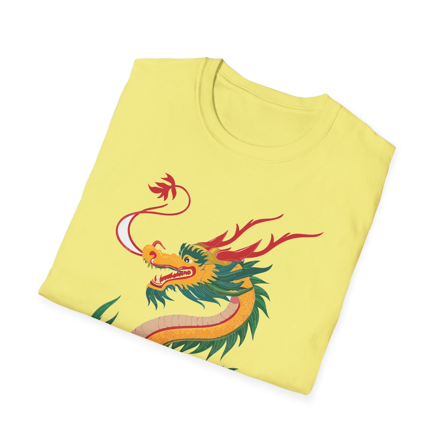 Dragon T Shirt Unisex Dragon Shirt Animal Shirt Gildan Softstyle 64000 100 Percent Cotton Tee