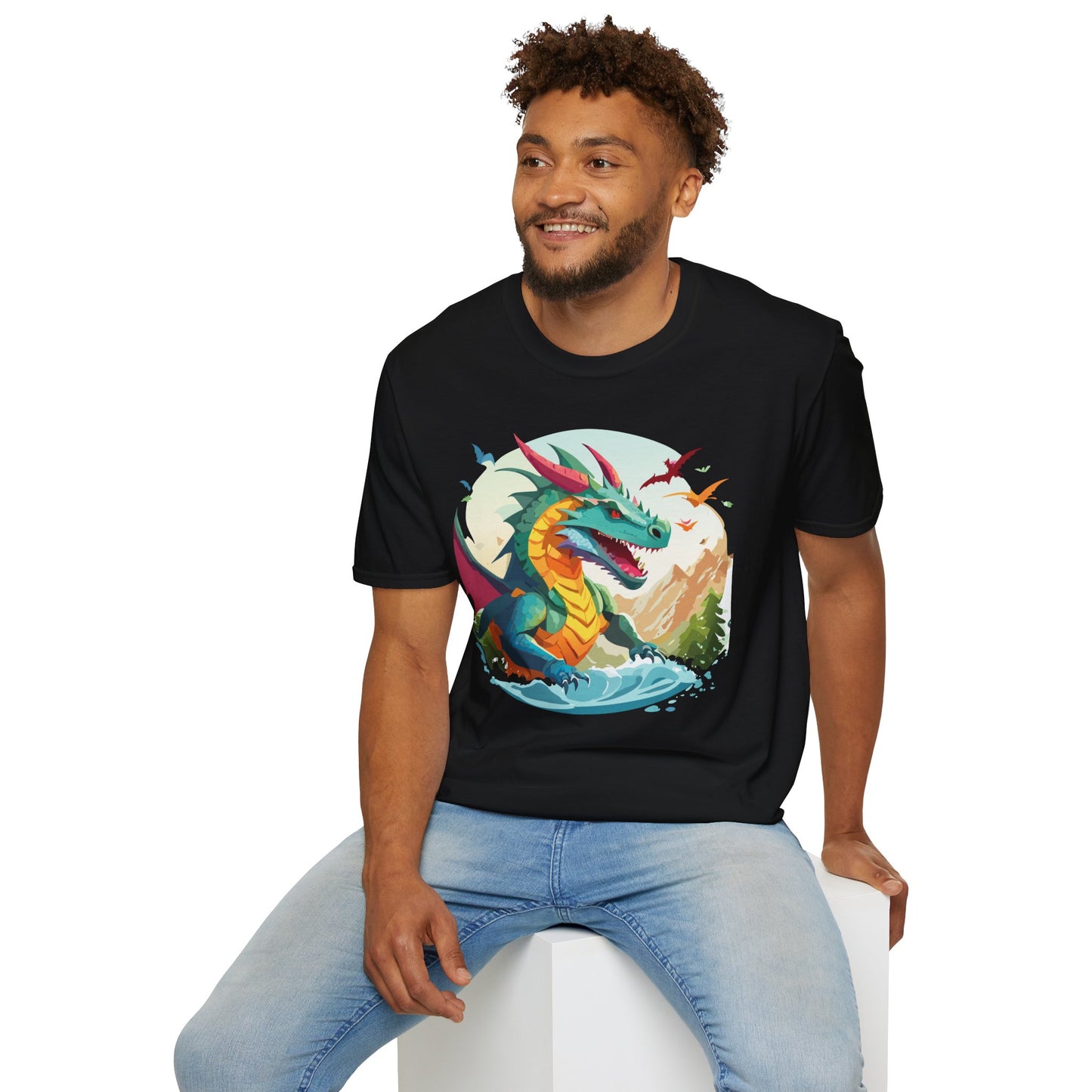 Dragon T Shirt, Dragon Shirt, Shirt with Animals, Animal Shirt