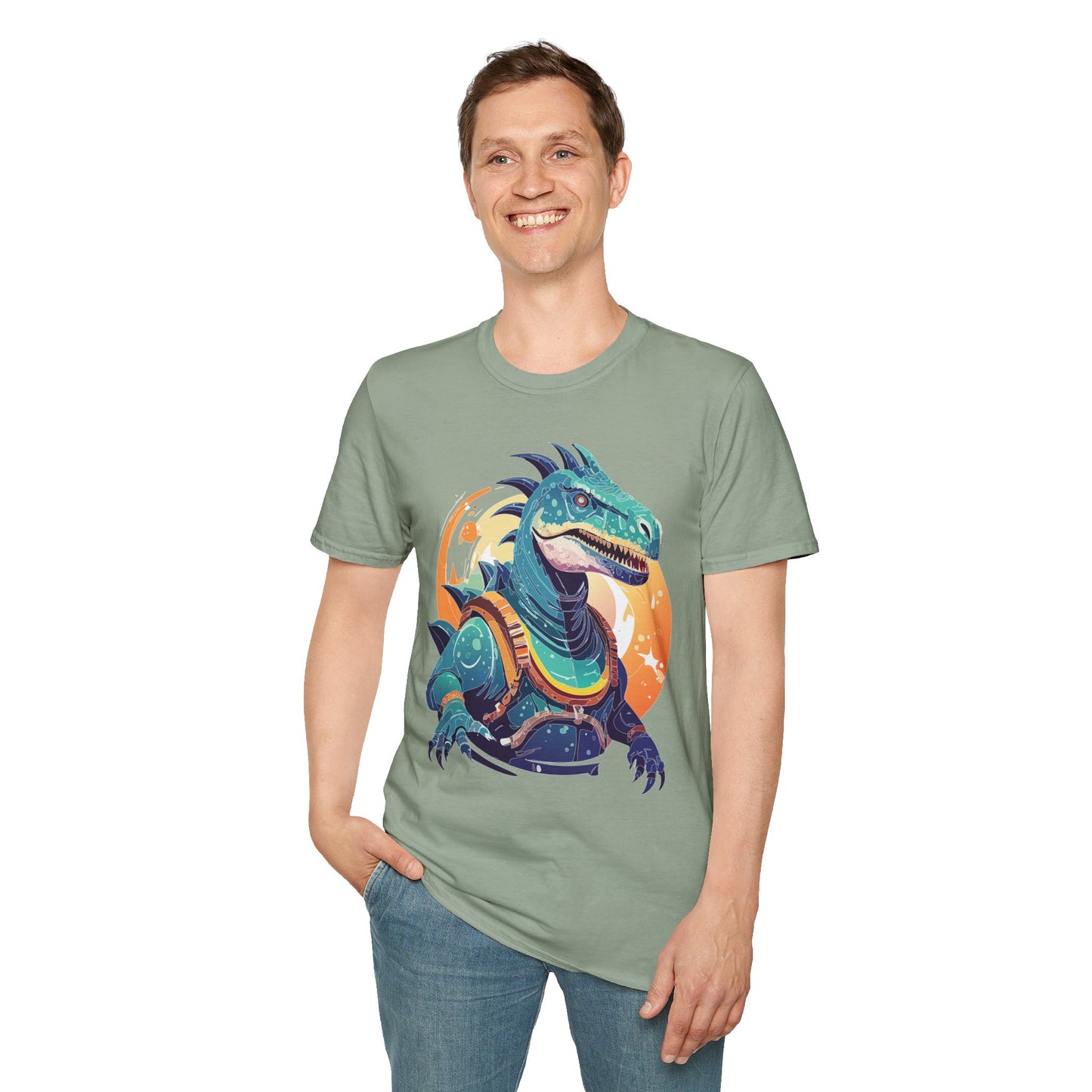 Alien T Shirt Cosmos Design Unisex Softstyle 64000 Graphic Artwork Tee With Aliens