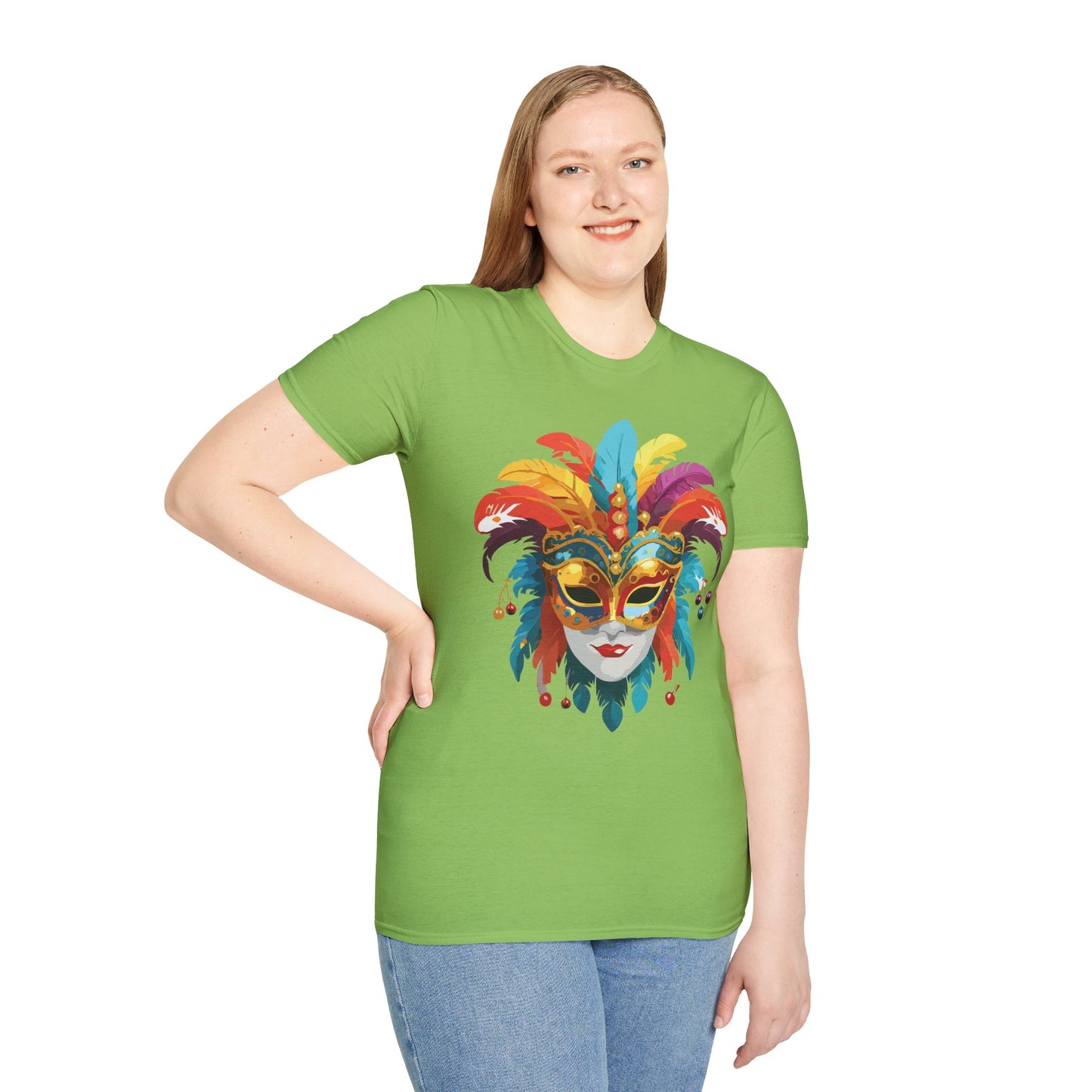 Mask Tee Shirt, Mask Shirt, Shirt with Mask, Masquerade Tees
