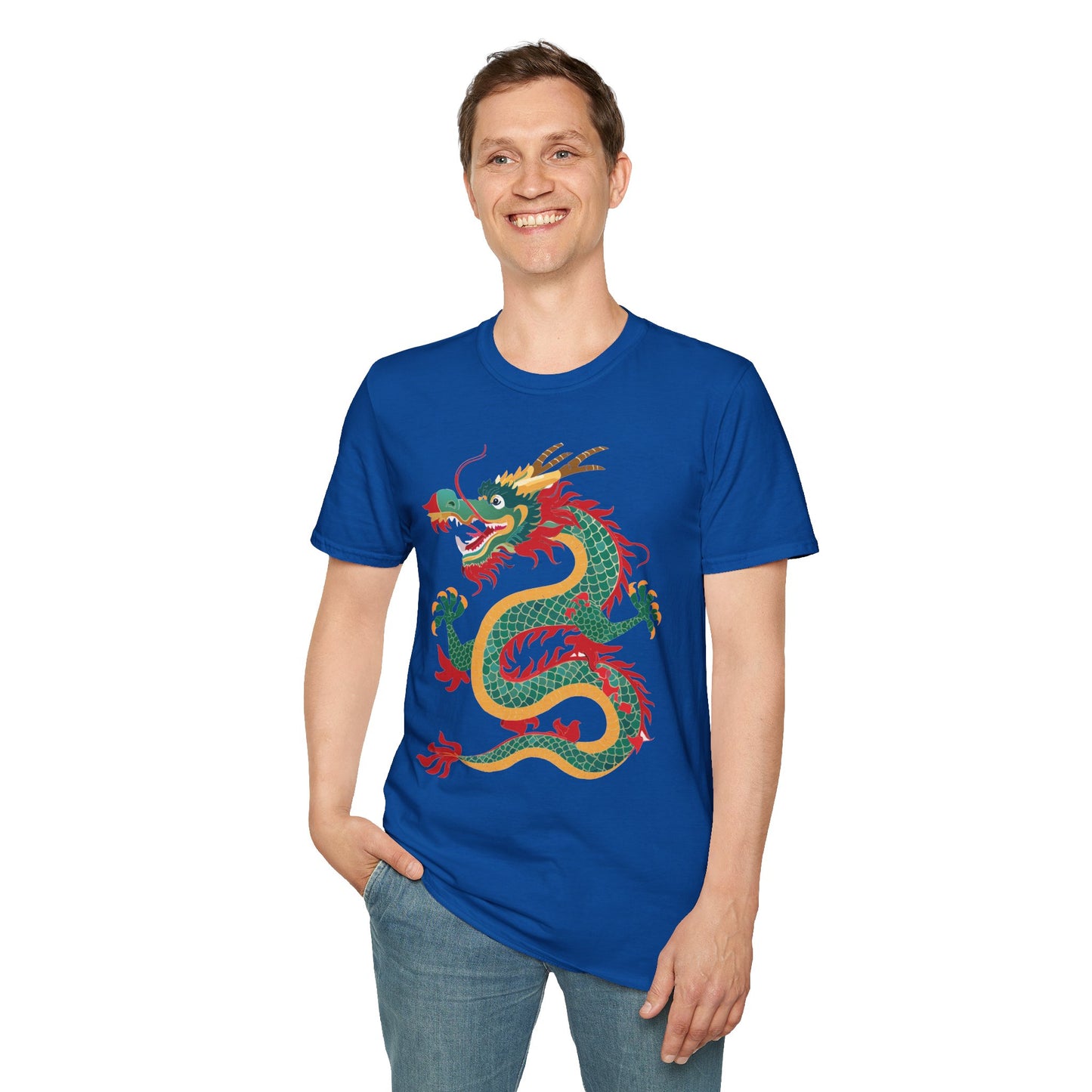 Dragon T Shirt Unisex Dragon Shirt With Animal Art Design Gildan Softstyle Tee 100 Cotton