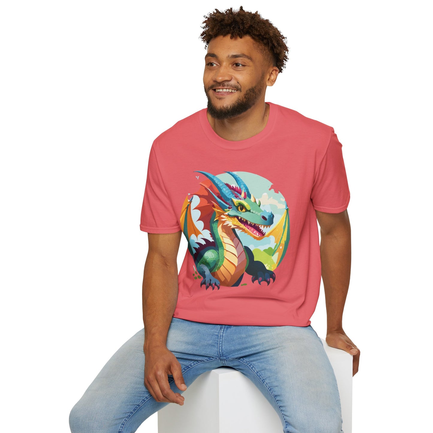 Dragon T Shirt, Dragon Shirt, Shirt with Animals, Animal Shirt