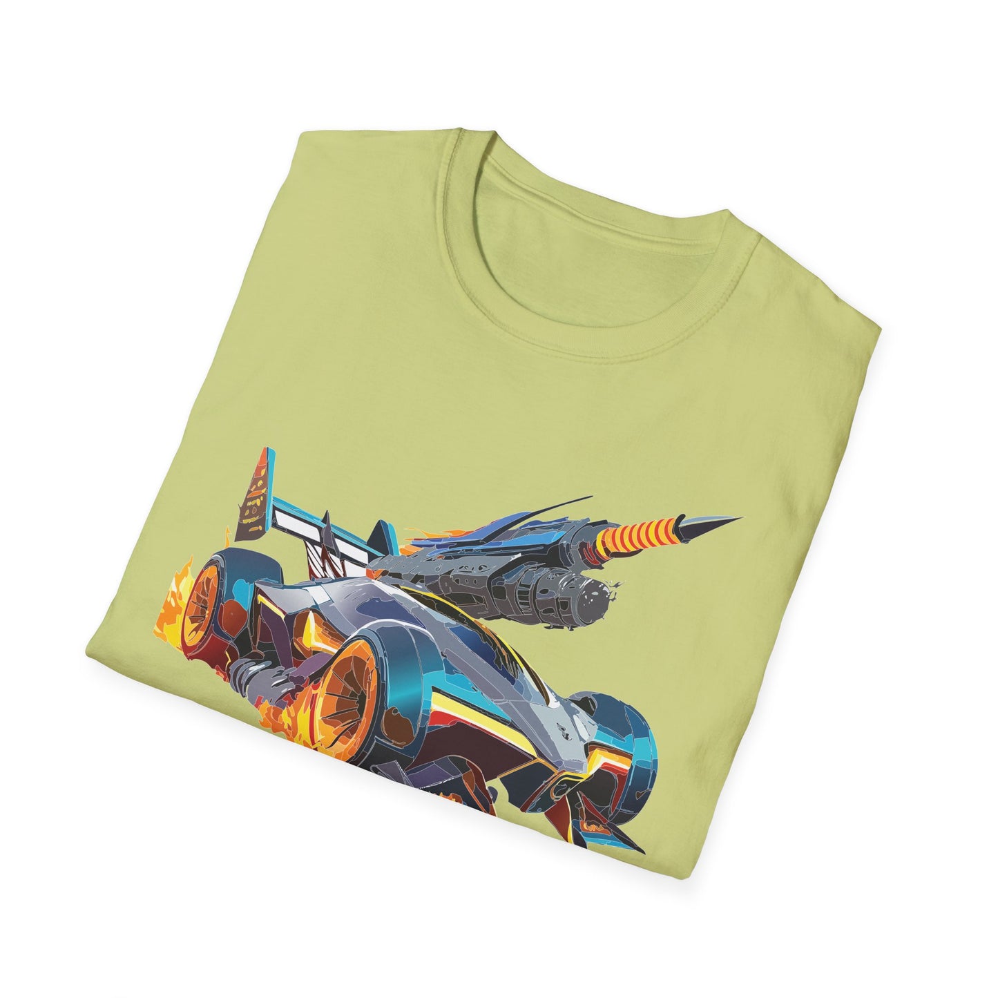 Unisex Car T Shirt Softstyle Cotton Tee With Car Design Hot Wheels Graphic Tee For Men And Women