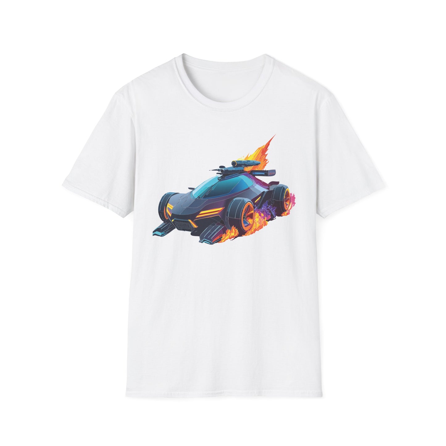 Unisex Car T Shirt Hot Wheels Cars Shirt 100 Percent Ring Spun Cotton Gildan Softstyle Tee
