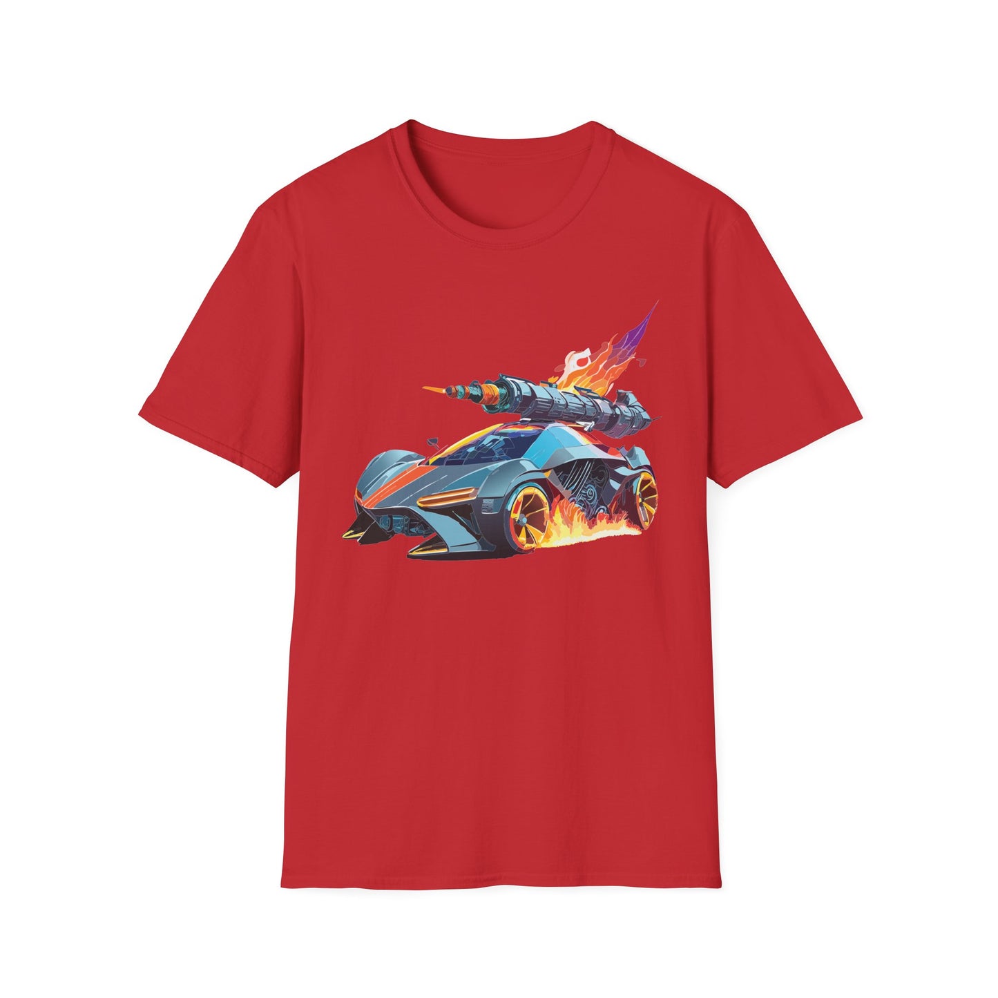 Car T Shirt for Car Lovers Unisex Softstyle Tee 64000 Hot Wheels Design Shirt with Cars