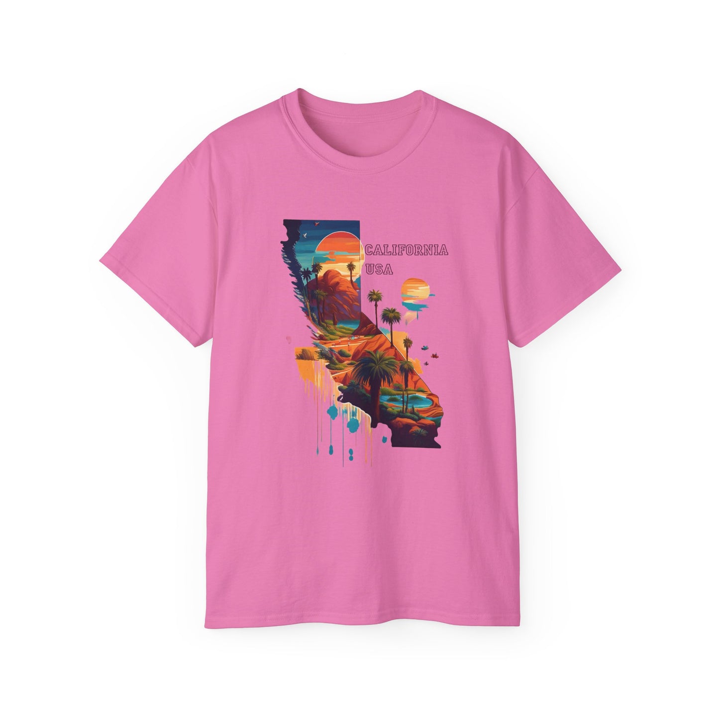 California Graphic Unisex Cotton T‑Shirt 2