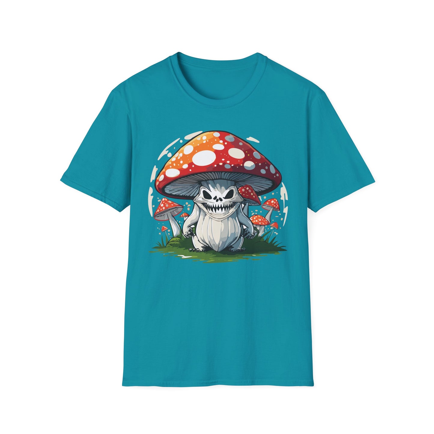 Mashroom Tee Shirt Unisex Softstyle 64000 100 Percent Ring Spun Cotton Funny Mashroom Fungus Design
