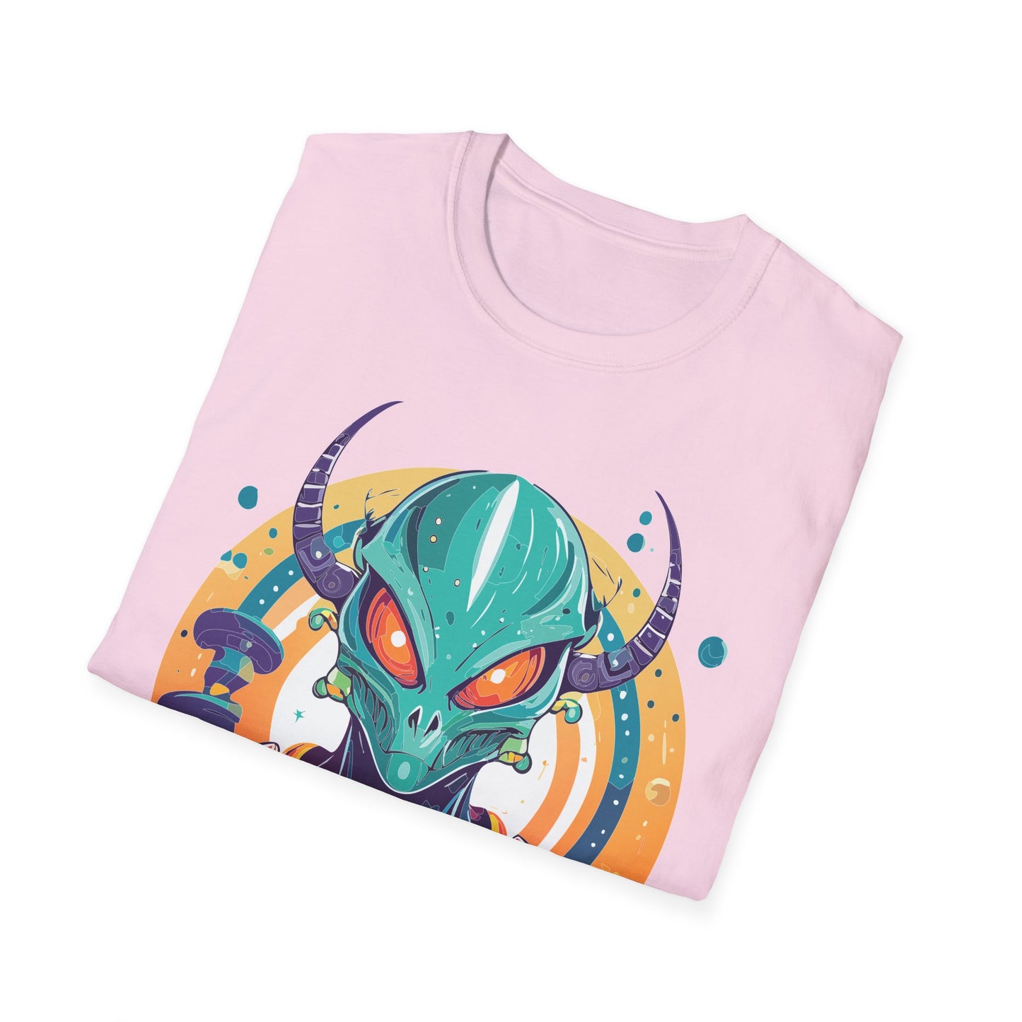 Alien T Shirt Cosmos Shirt Unisex Softstyle Tee 100 Percent Ring Spun Cotton Short Sleeve