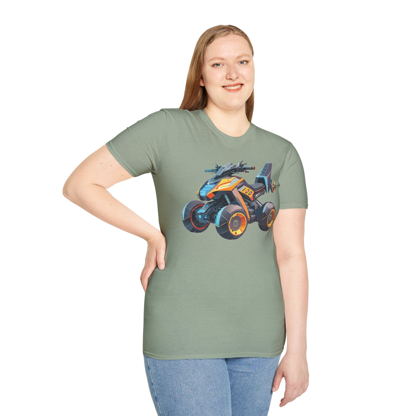Unisex Bike T Shirt Moto Shirt With Motorcycle Design MTB Tee For Riders One Hundred Percent Cotton