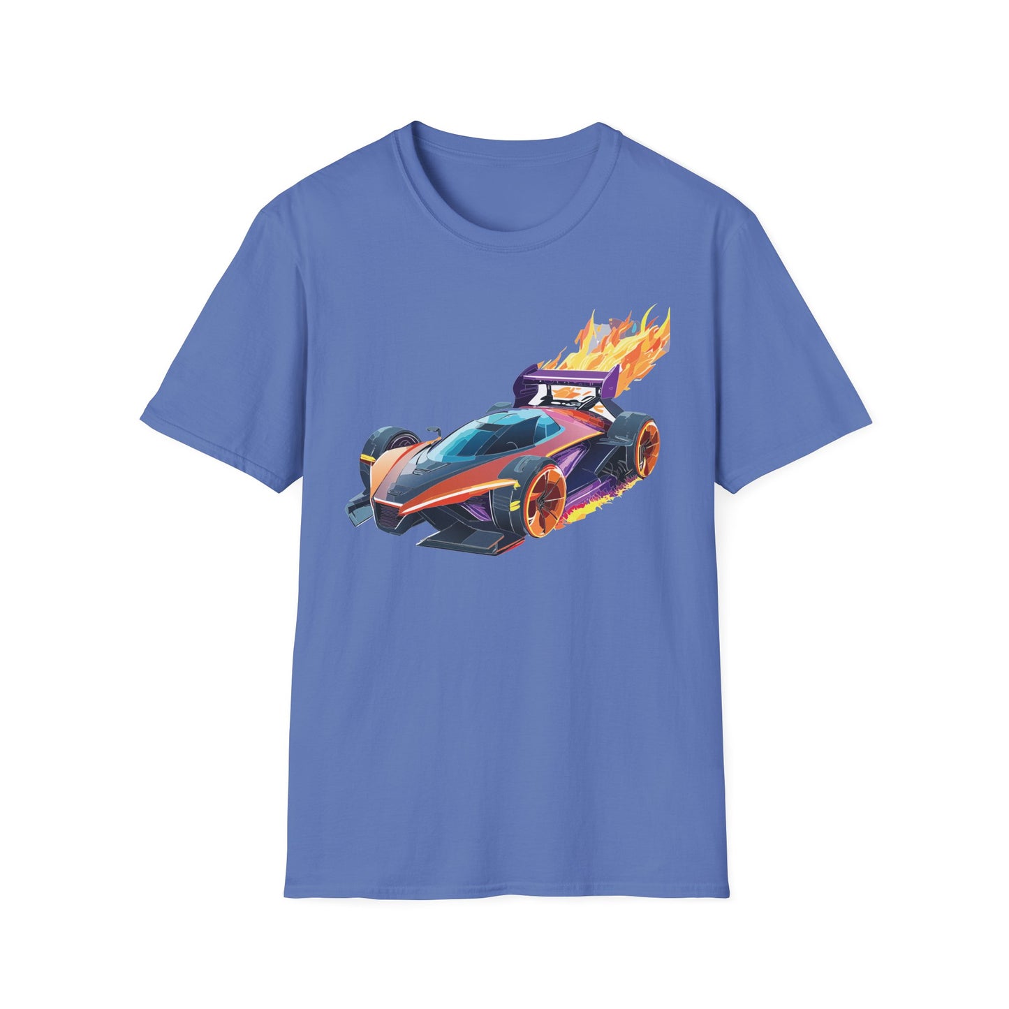 Unisex Car T Shirt Hot Wheels Graphic Tee Car Shirt Gildan Softstyle 64000 Cotton Tee