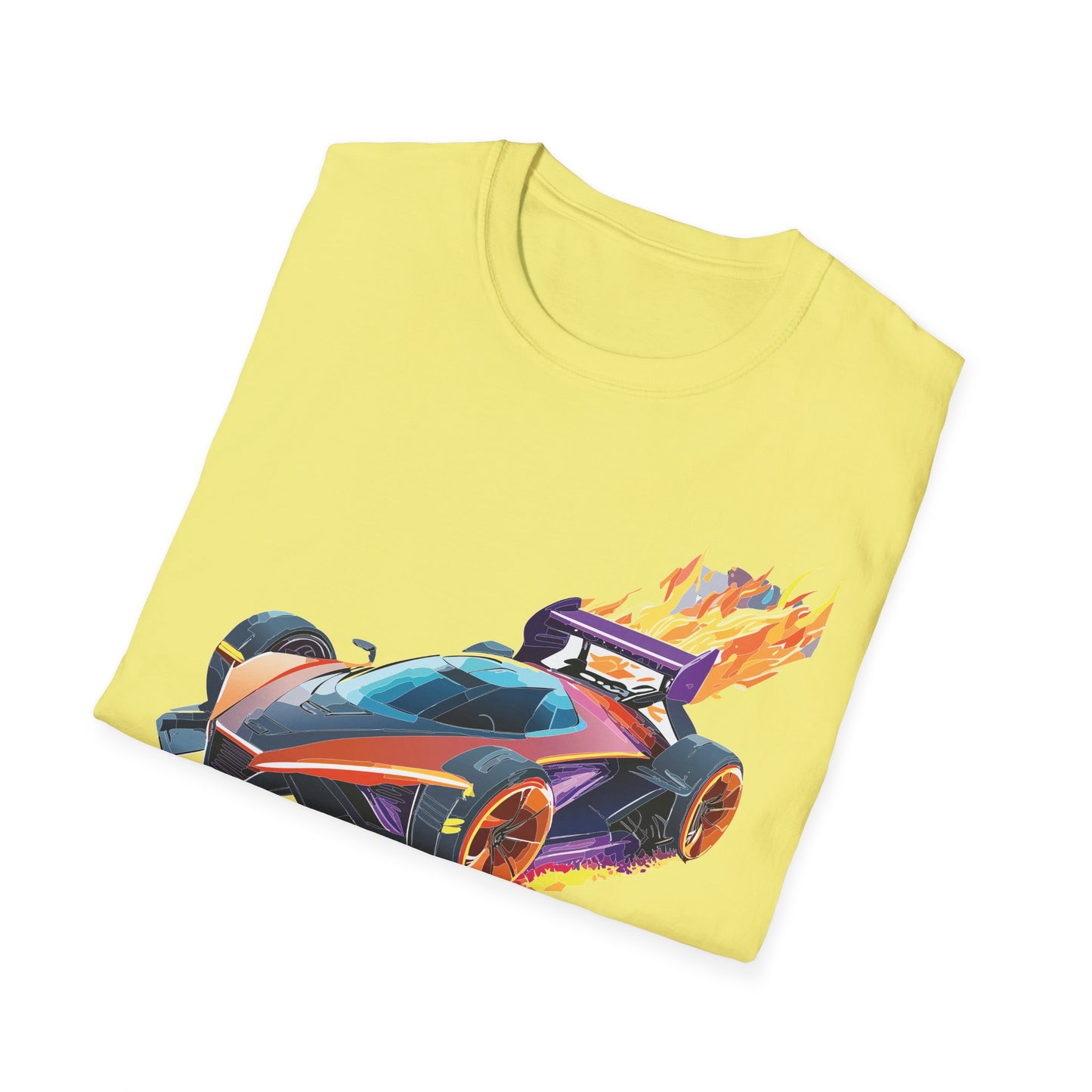Unisex Car T Shirt Hot Wheels Graphic Tee Car Shirt Gildan Softstyle 64000 Cotton Tee