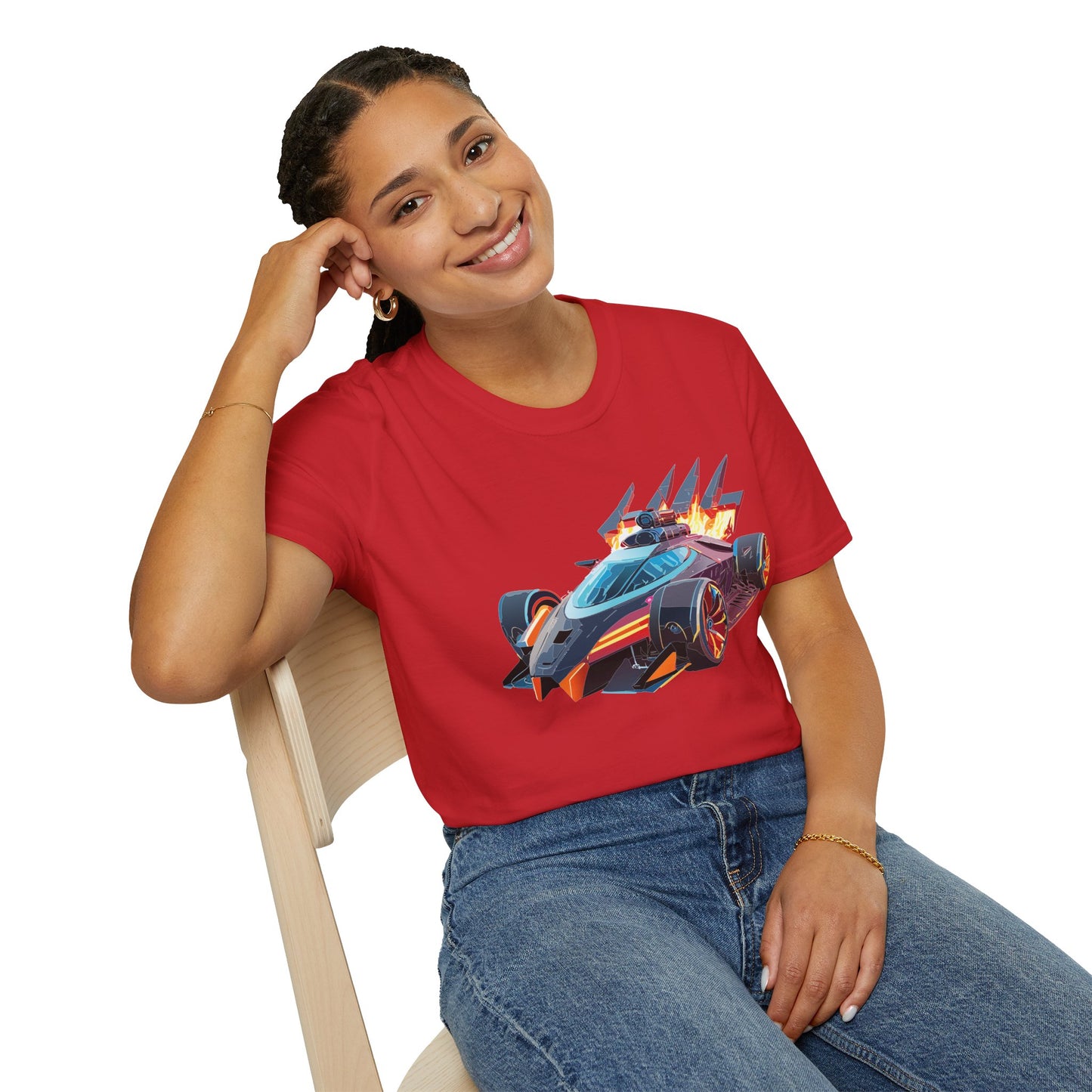 Car T Shirt Unisex Softstyle Cotton Tee With Cars Graphic Hot Wheels Design For Men Women