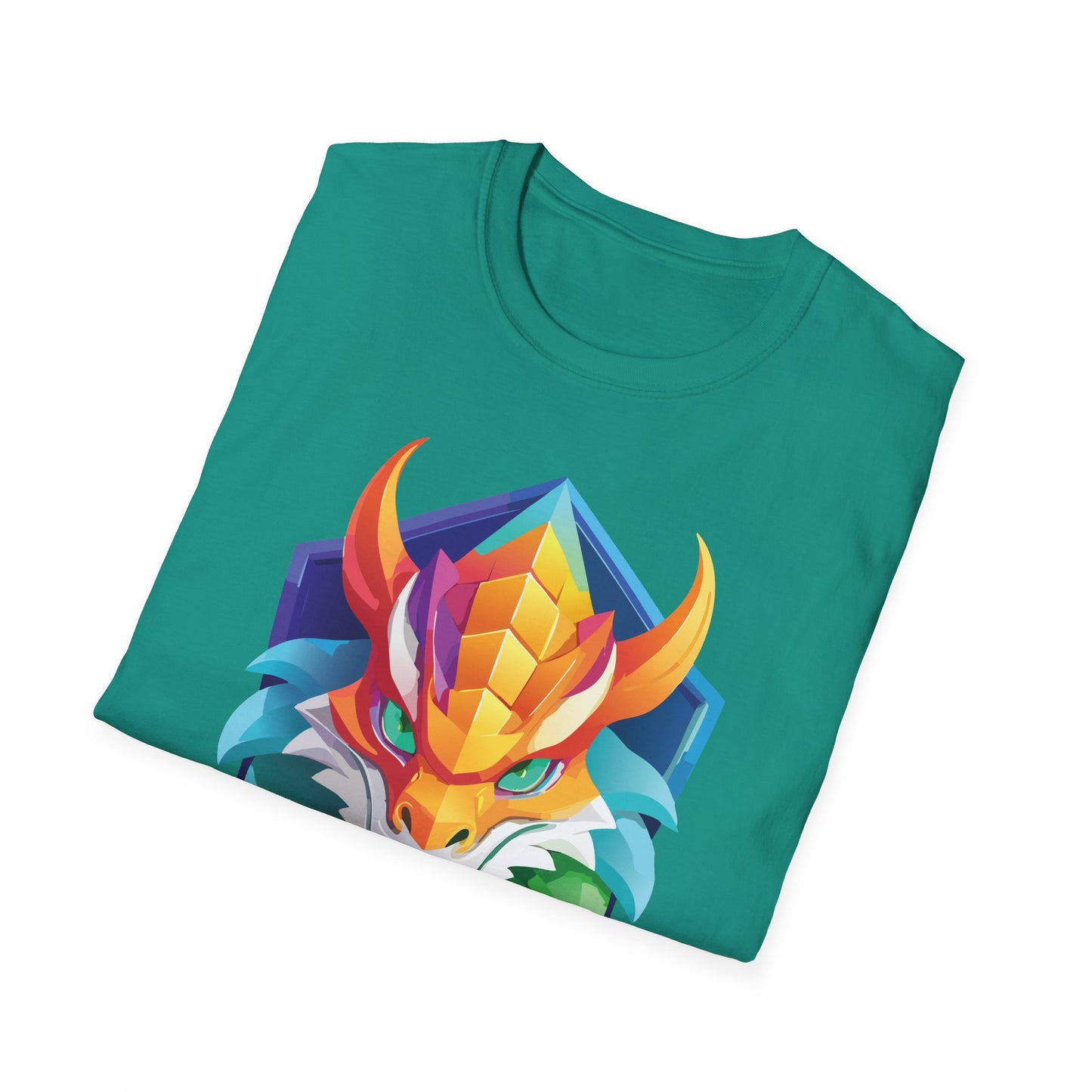 Unisex Dragon T Shirt Softstyle 64000 100 Percent Ring Spun Cotton Comfortable Tee
