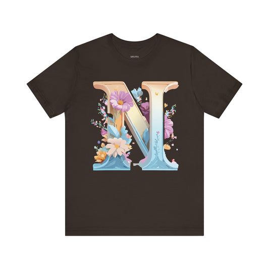 Letter Shirt, Letter N Shirt