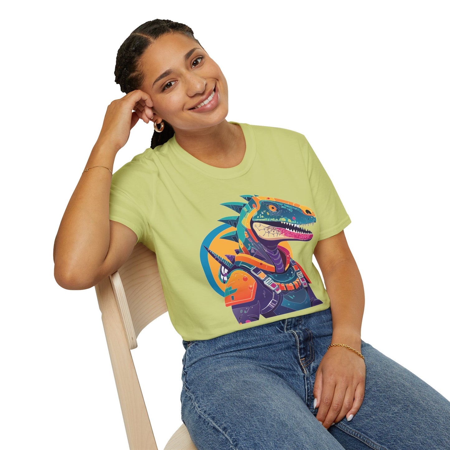 Unisex Alien Cosmos Shirt With Art Design Gildan Softstyle 64000 Short Sleeve Tee