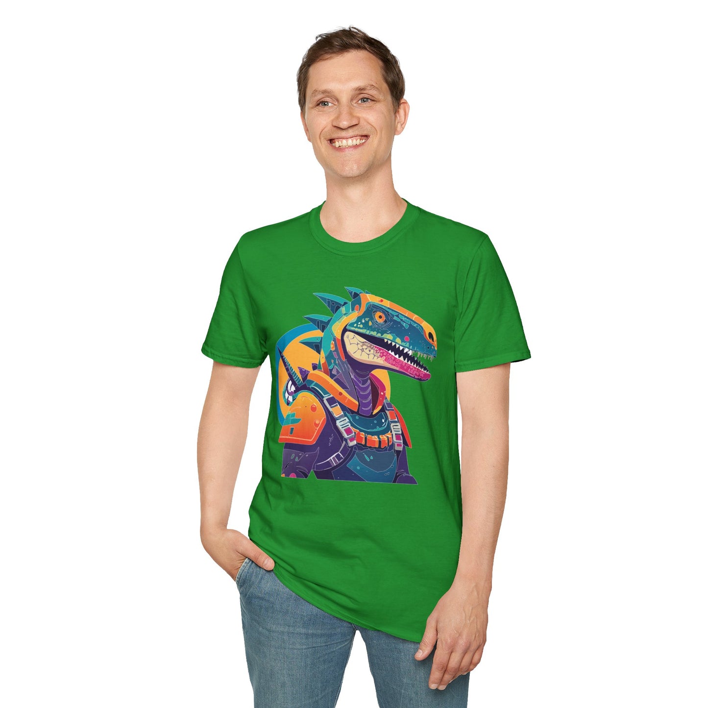 Unisex Alien Cosmos Shirt With Art Design Gildan Softstyle 64000 Short Sleeve Tee