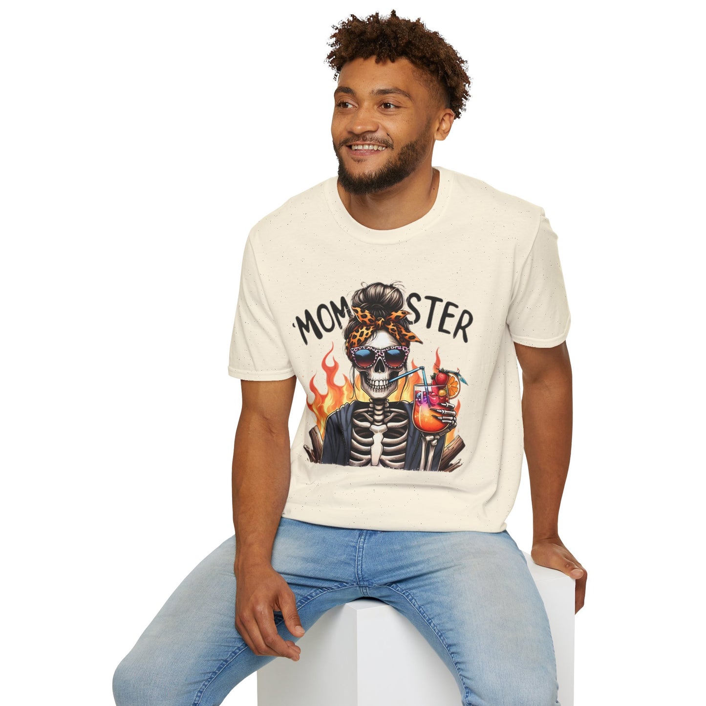Skull Tee Shirt Unisex Skeleton Shirt Softstyle Gildan 100 Percent Cotton Graphic Tee