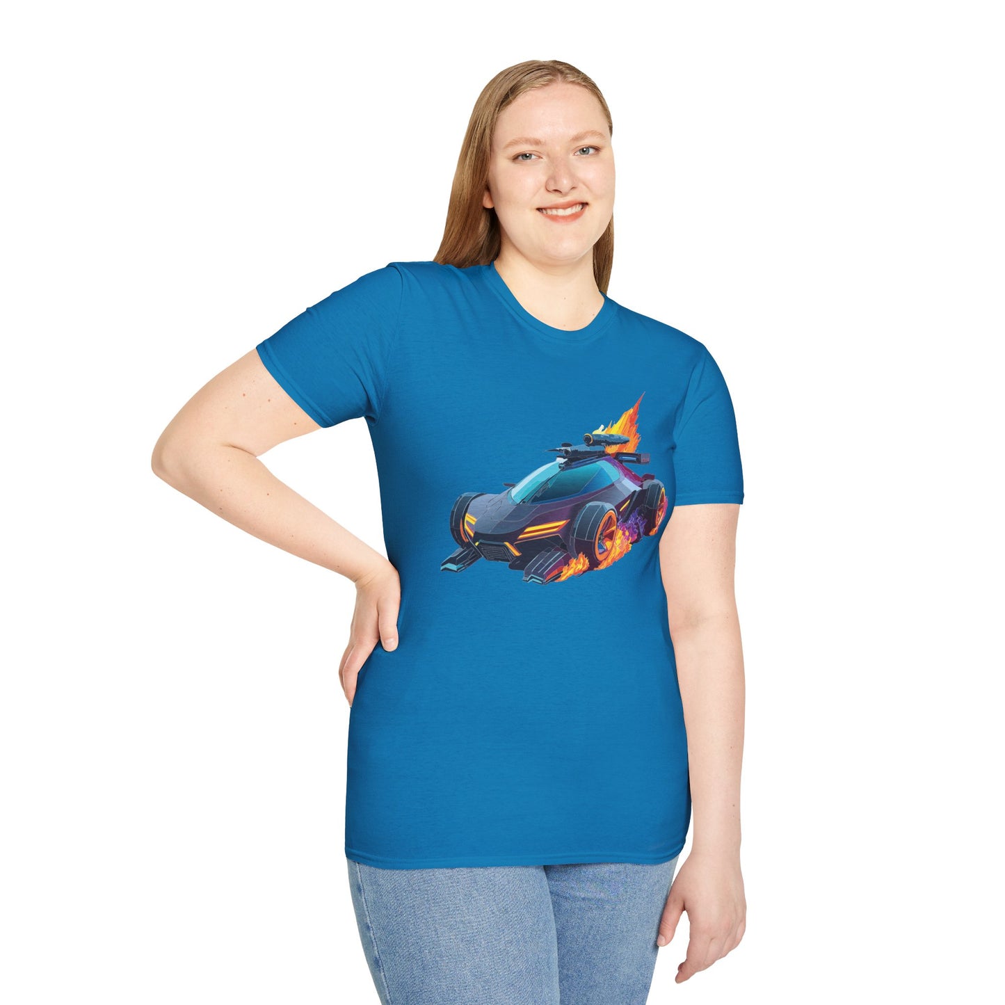 Unisex Car T Shirt Hot Wheels Cars Shirt 100 Percent Ring Spun Cotton Gildan Softstyle Tee