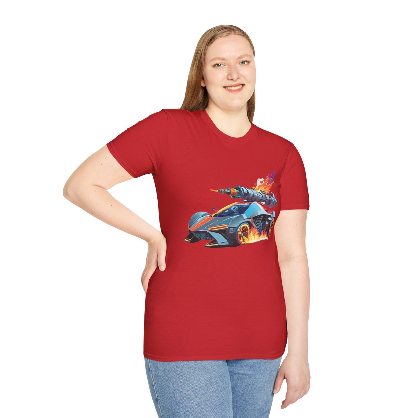 Car T Shirt for Car Lovers Unisex Softstyle Tee 64000 Hot Wheels Design Shirt with Cars