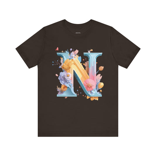 Letter Shirt, Letter N Shirt