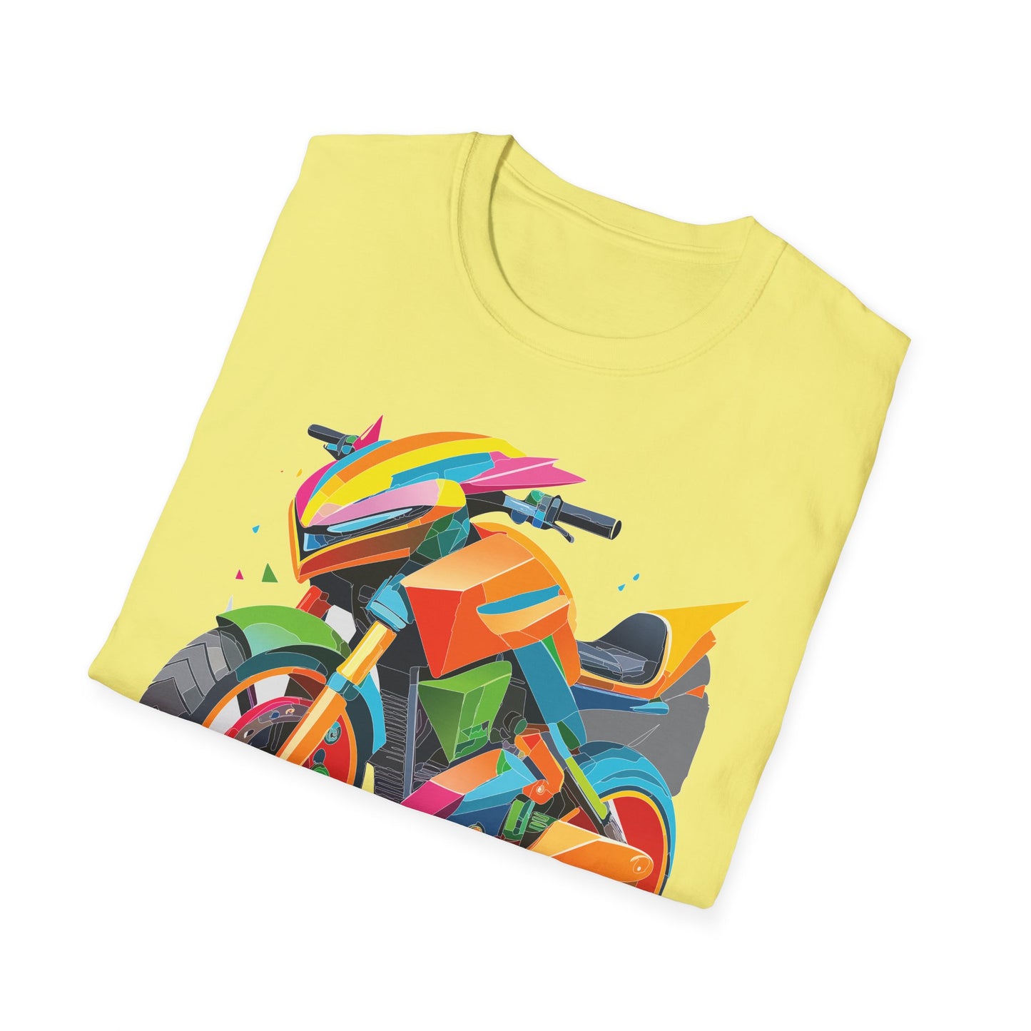 Unisex Bike T Shirt Moto Shirt MTB T Shirt With Art Design Softstyle Cotton Tee For Enthusiasts