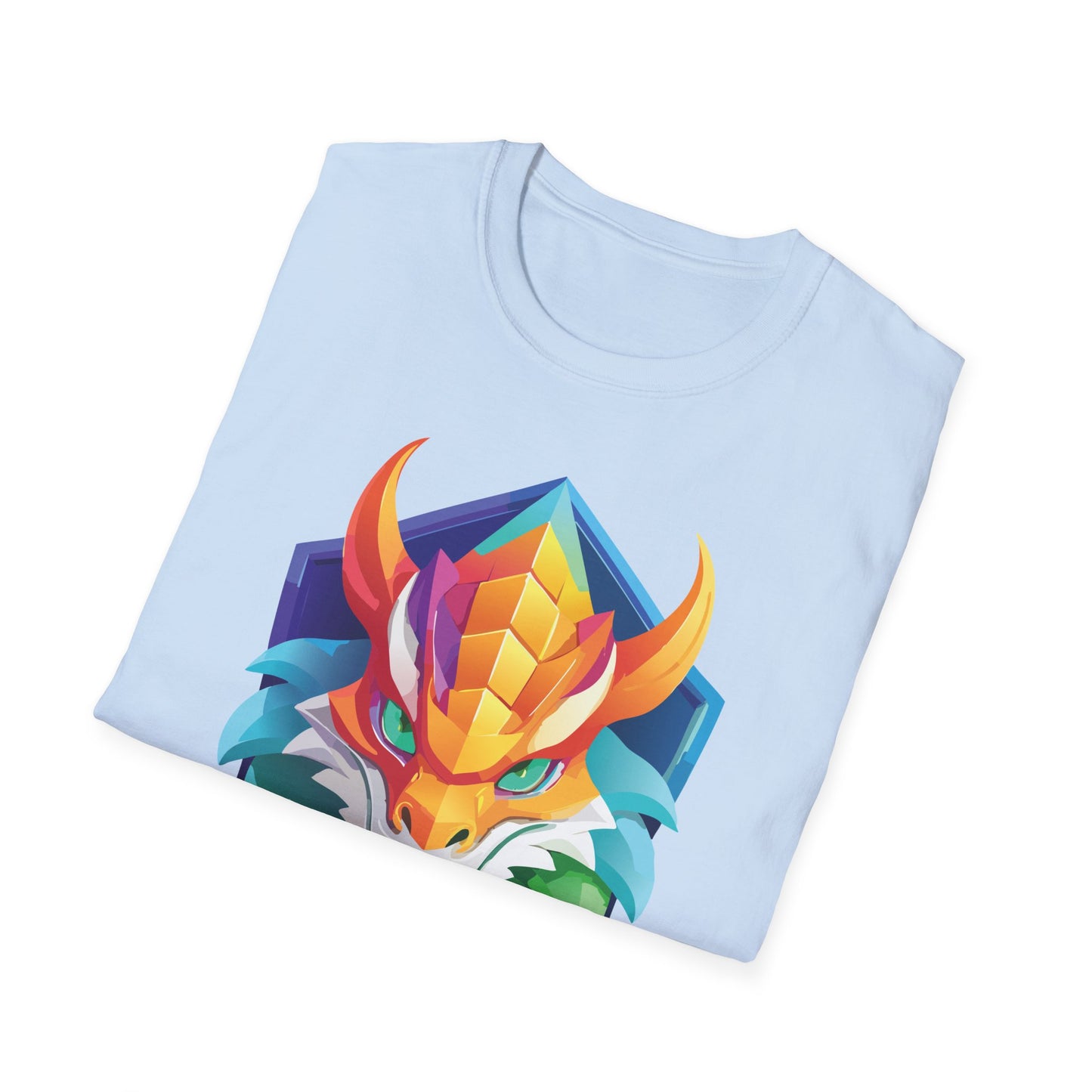 Unisex Dragon T Shirt Softstyle 64000 100 Percent Ring Spun Cotton Comfortable Tee