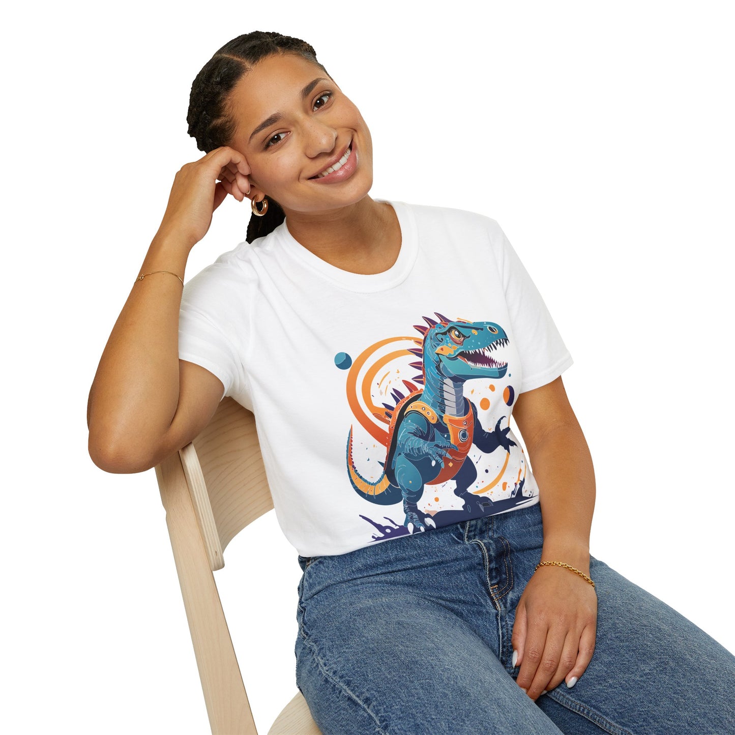 Unisex Alien T Shirt Cosmos Tee With Alien Design Gildan Softstyle 64000 Ring Spun Cotton
