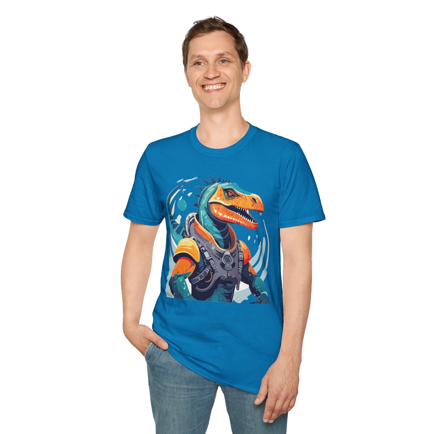 Gildan Alien Cosmos T Shirt Unisex Softstyle 64000 Cotton Tee With Alien Art Design Graphic Print
