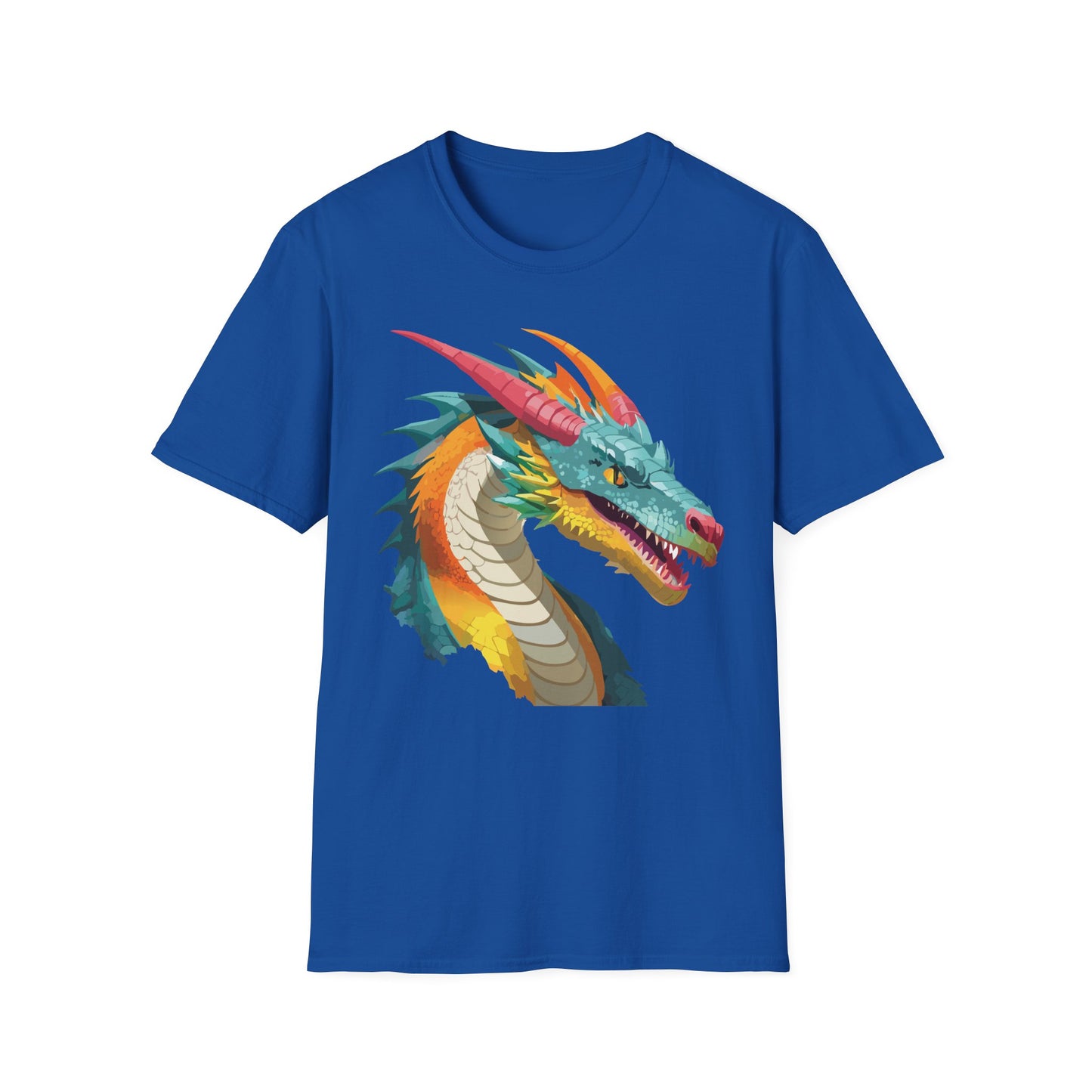 Dragon T Shirt Unisex Softstyle Art Design Tee With Animals Theme Gildan 64000 Premium Quality