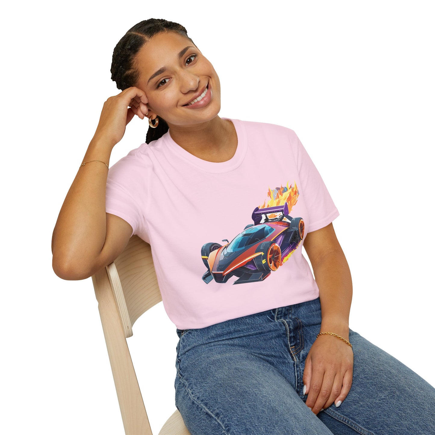 Unisex Car T Shirt Hot Wheels Graphic Tee Car Shirt Gildan Softstyle 64000 Cotton Tee