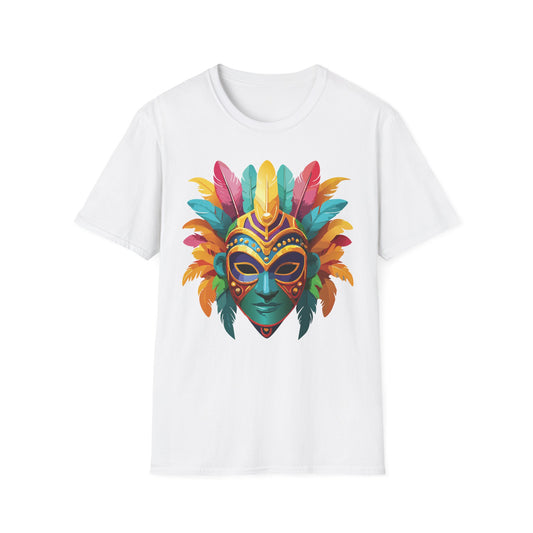 Mask Tee Shirt, Mask Shirt, Shirt with Mask, Masquerade Tees
