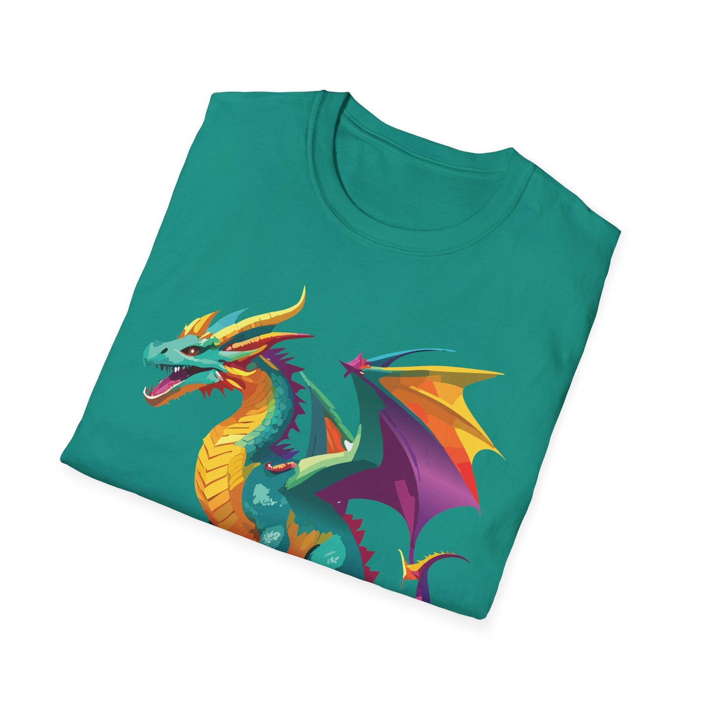 Dragon T Shirt Unisex Short Sleeve Art Design Gildan Softstyle Cotton Tee For Animal Lovers