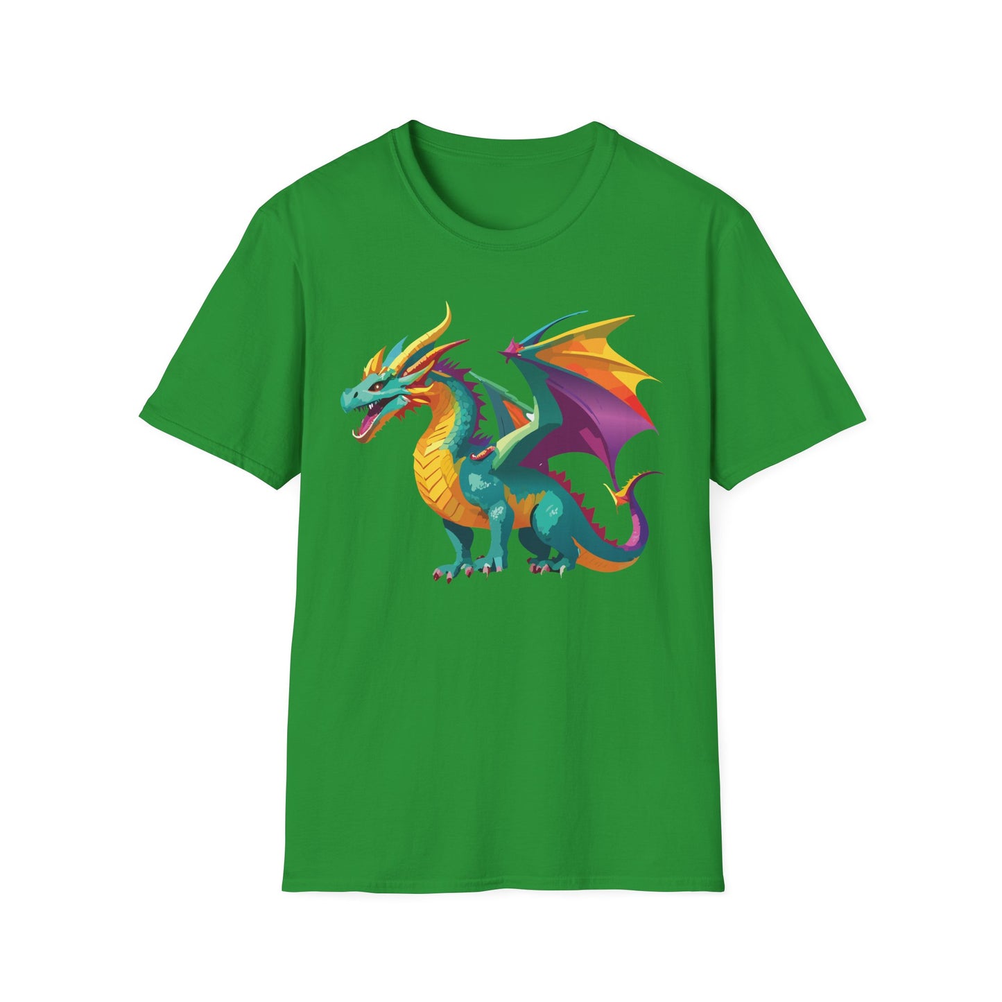 Dragon T Shirt Unisex Short Sleeve Art Design Gildan Softstyle Cotton Tee For Animal Lovers