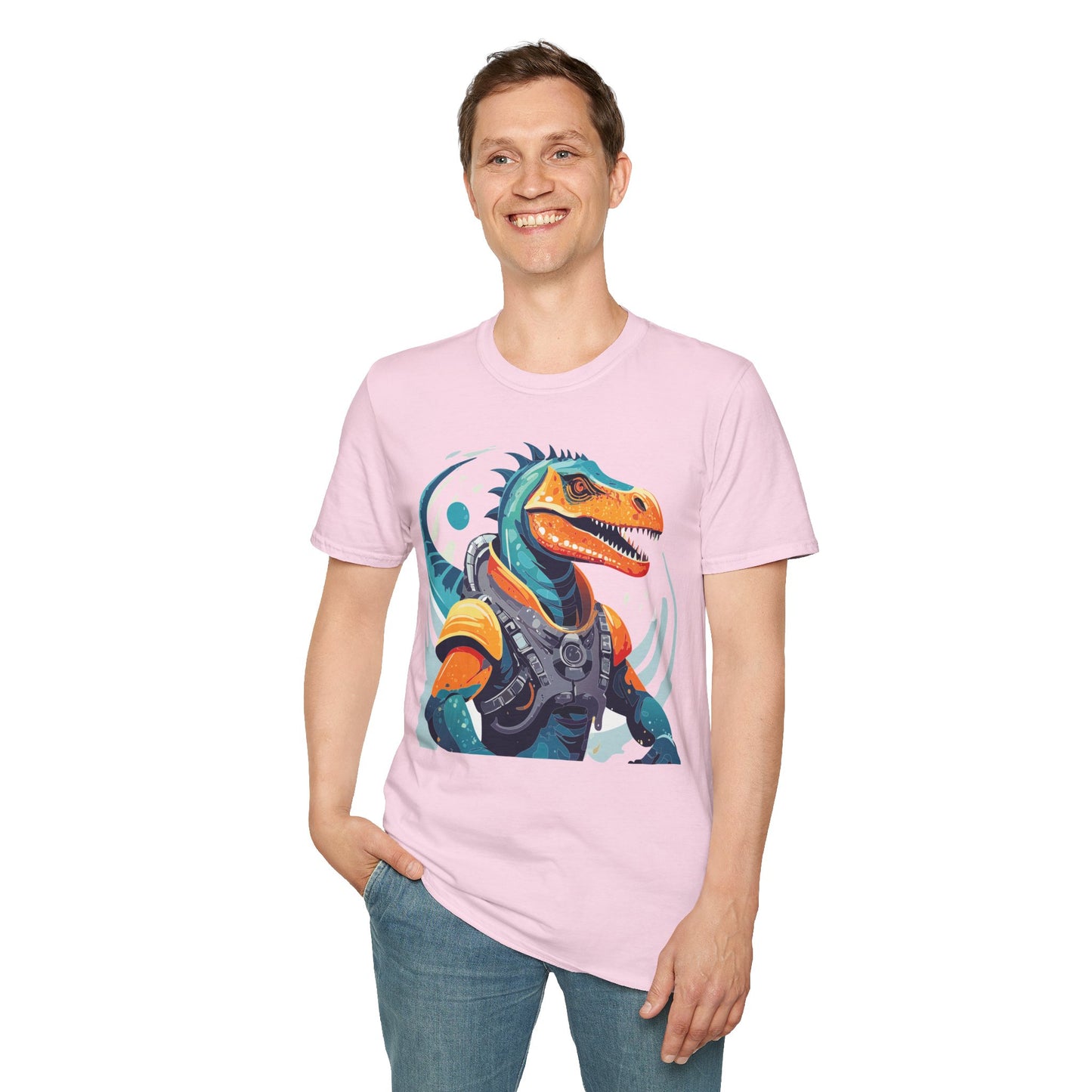 Gildan Alien Cosmos T Shirt Unisex Softstyle 64000 Cotton Tee With Alien Art Design Graphic Print