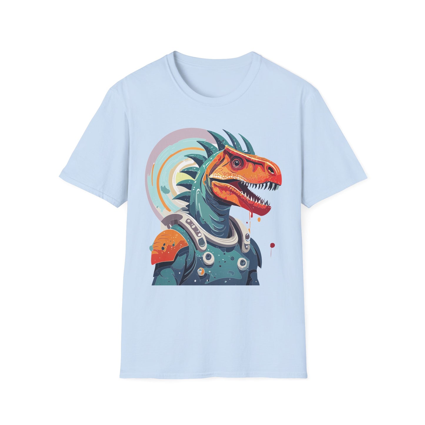 Unisex Gildan Softstyle 64000 Alien T Shirt With Cosmos Space Alien Art Graphic Tee