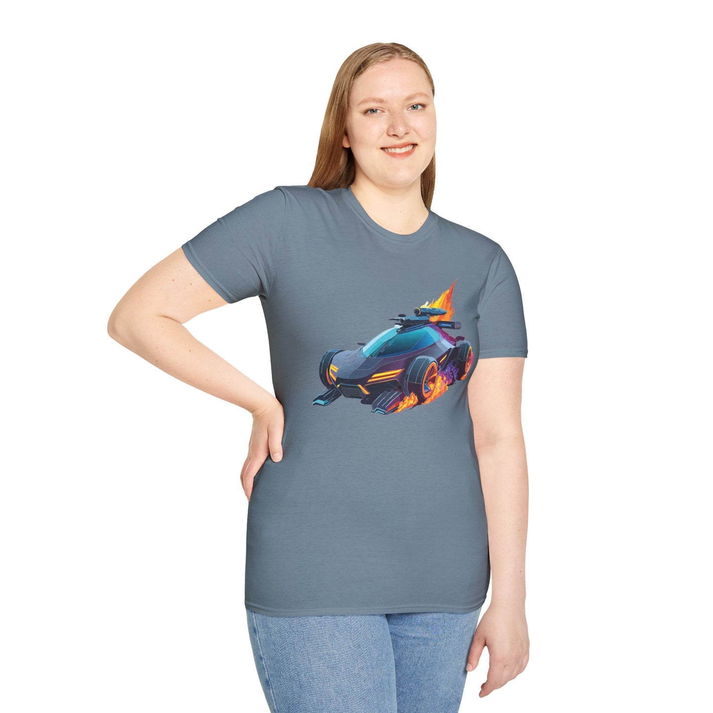 Unisex Car T Shirt Hot Wheels Cars Shirt 100 Percent Ring Spun Cotton Gildan Softstyle Tee