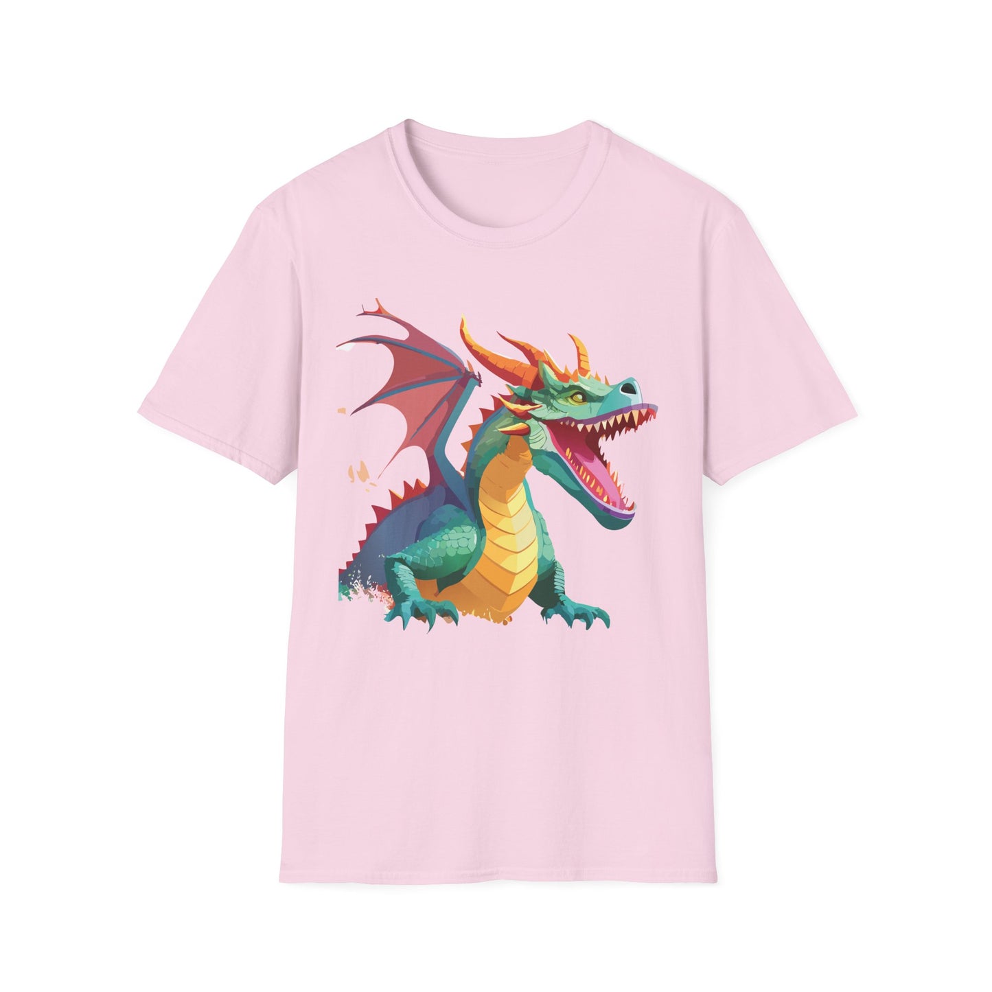 Dragon Graphic T Shirt Unisex Softstyle Cotton Tee Dragon Art Shirt For Men Women