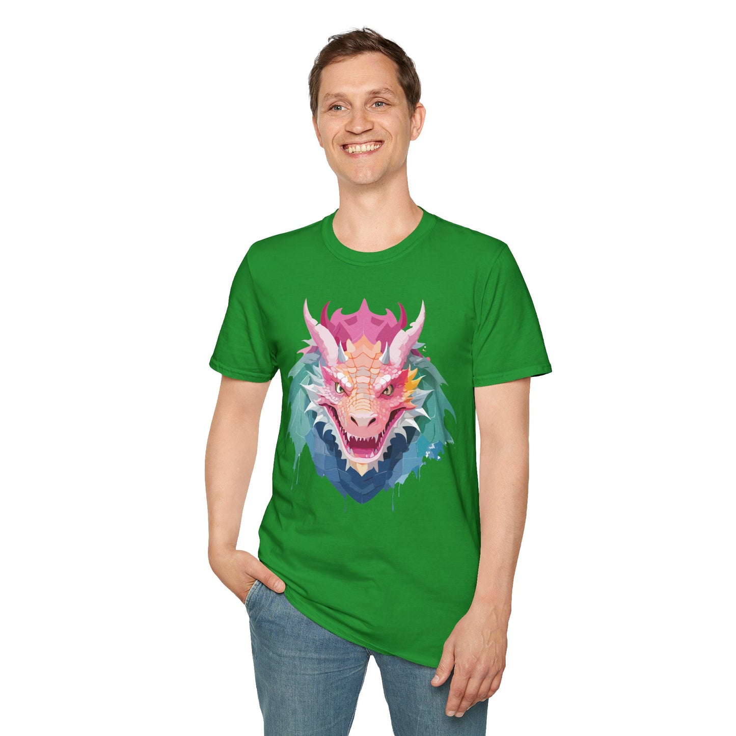Dragon T Shirt, Dragon Shirt, Shirt with Animals, Animal Shirt