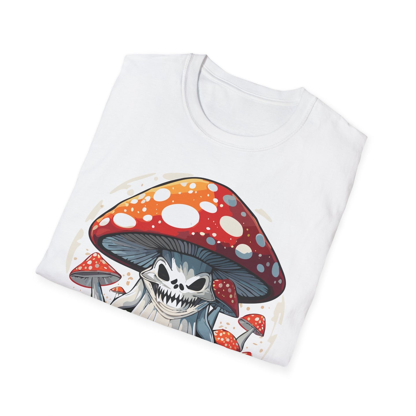 Mashroom Tee Shirt Unisex Softstyle 64000 100 Percent Ring Spun Cotton Funny Mashroom Fungus Design